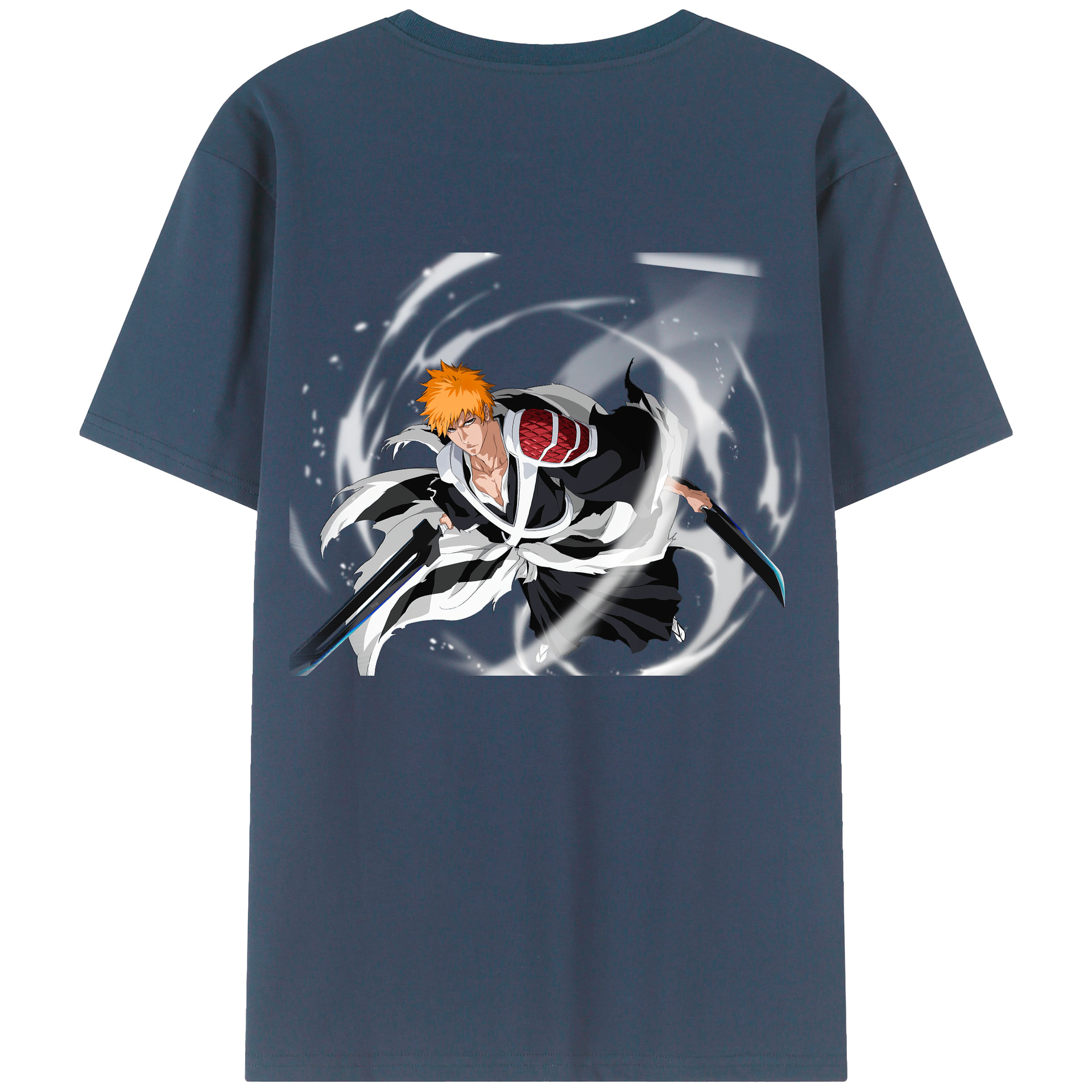 （画像用） ブリーチ 黒崎一護（くろさき いちご）BLEACH Kurosaki Ichigo レディース半袖Tシャツ(バックプリント)