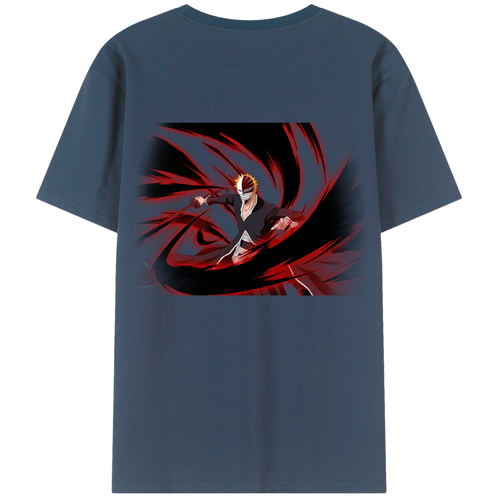 （画像用） ブリーチ 黒崎一護（くろさき いちご）BLEACH Kurosaki Ichigo レディース半袖Tシャツ(バックプリント)