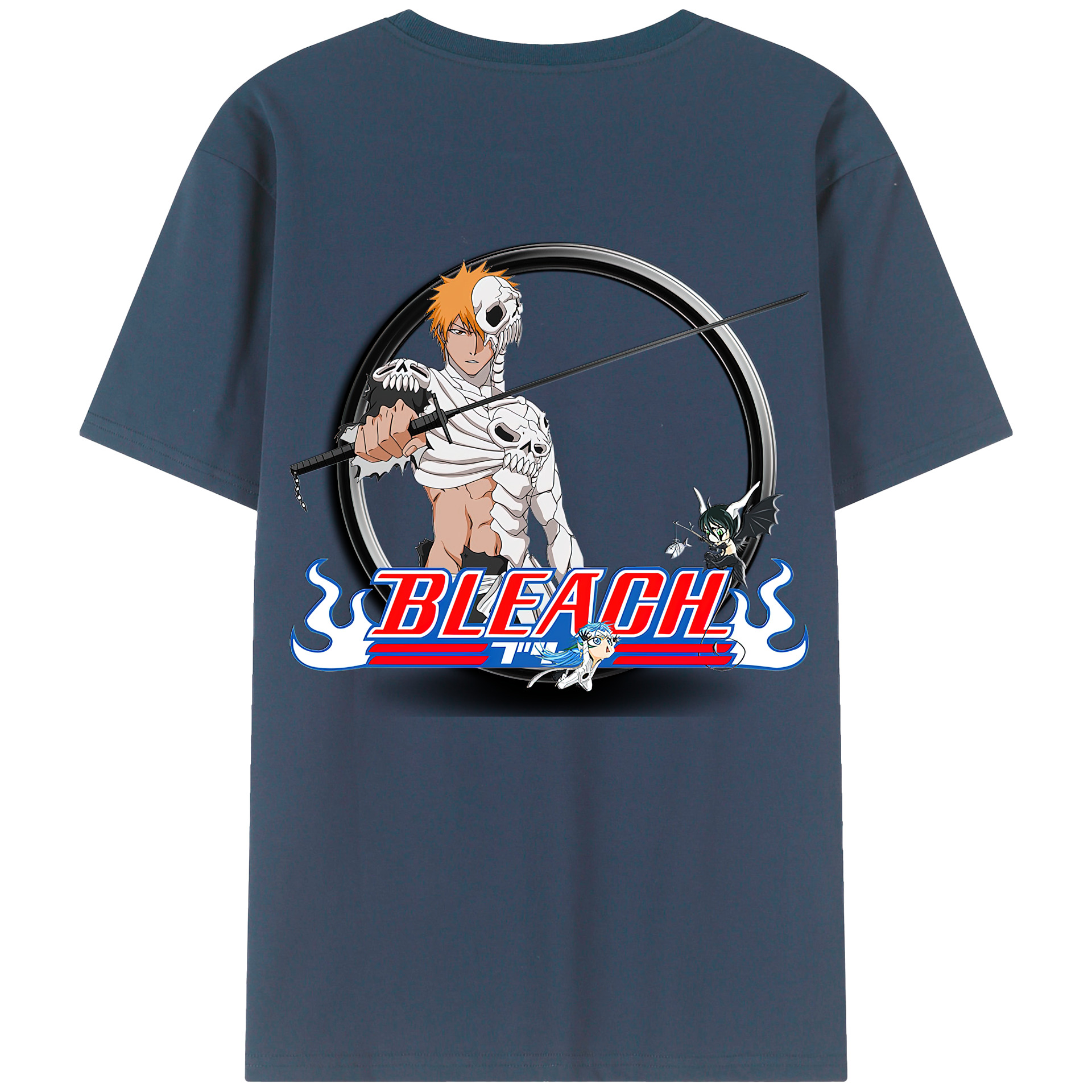 （画像用） ブリーチ 黒崎一護（くろさき いちご）BLEACH Kurosaki Ichigo レディース半袖Tシャツ(バックプリント)