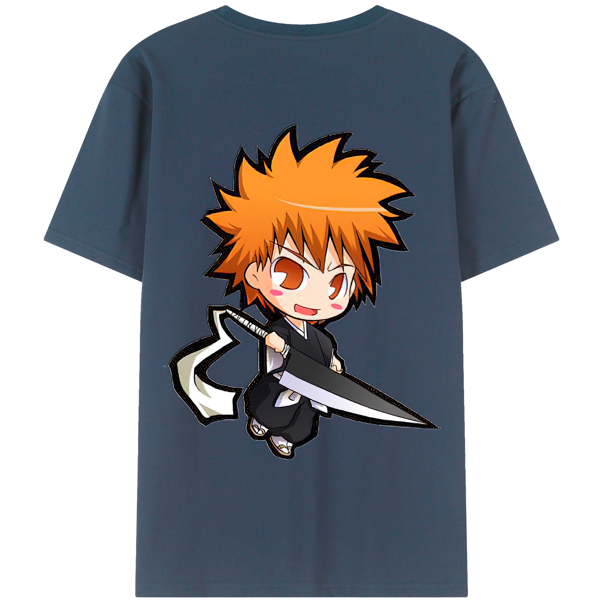 （画像用） ブリーチ 黒崎一護（くろさき いちご）BLEACH Kurosaki Ichigo レディース半袖Tシャツ(バックプリント)