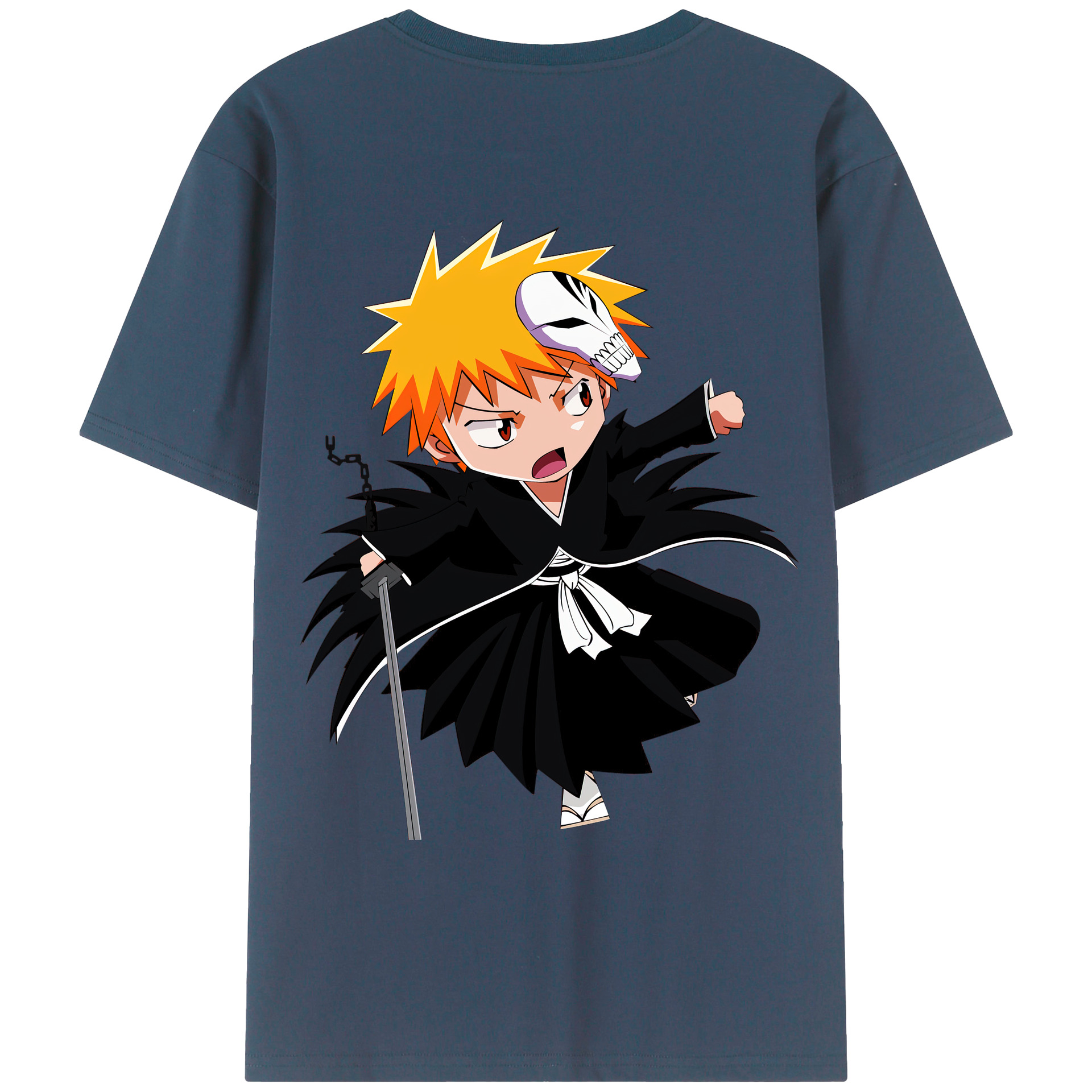 （画像用） ブリーチ 黒崎一護（くろさき いちご）BLEACH Kurosaki Ichigo レディース半袖Tシャツ(バックプリント)