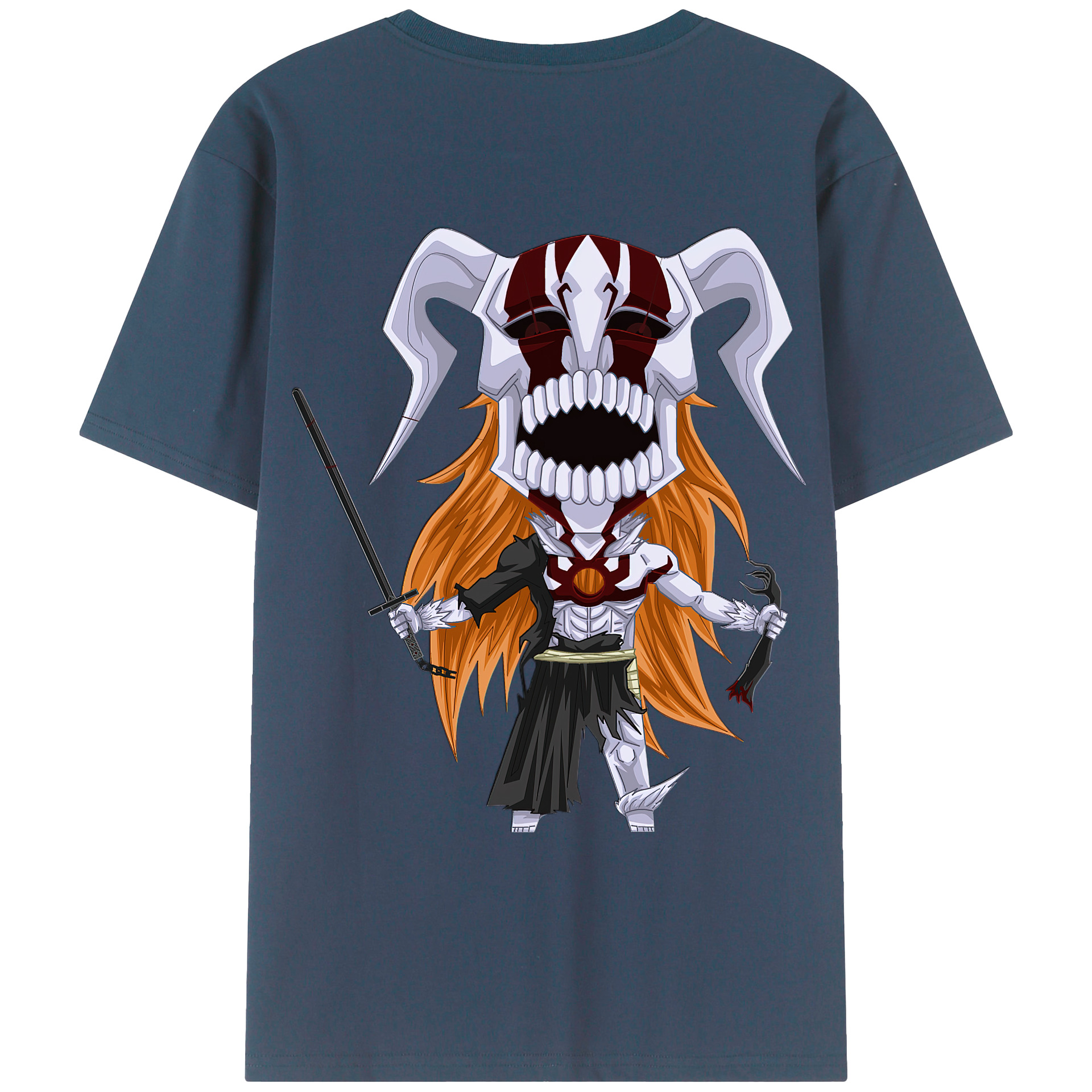 （画像用） ブリーチ 黒崎一護（くろさき いちご）BLEACH Kurosaki Ichigo レディース半袖Tシャツ(バックプリント)