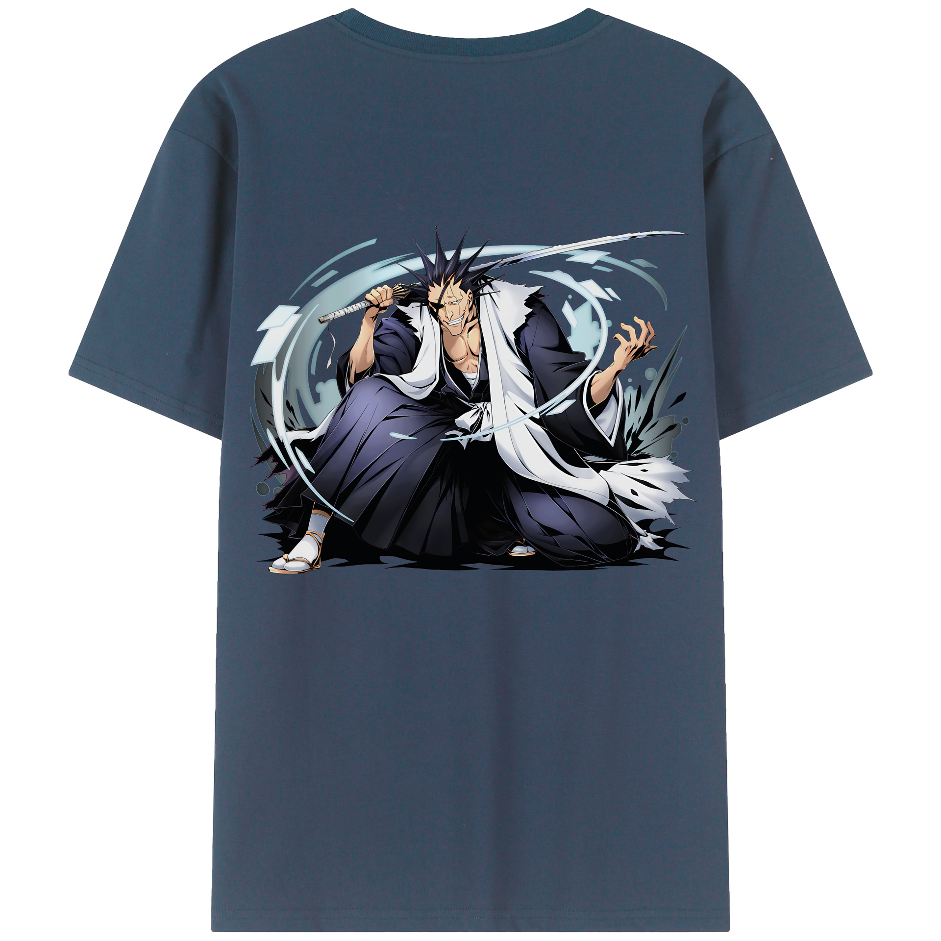 （画像用） ブリーチ ざらき けんぱち BLEACH Zaraki Kenpachi レディース半袖Tシャツ(バックプリント)