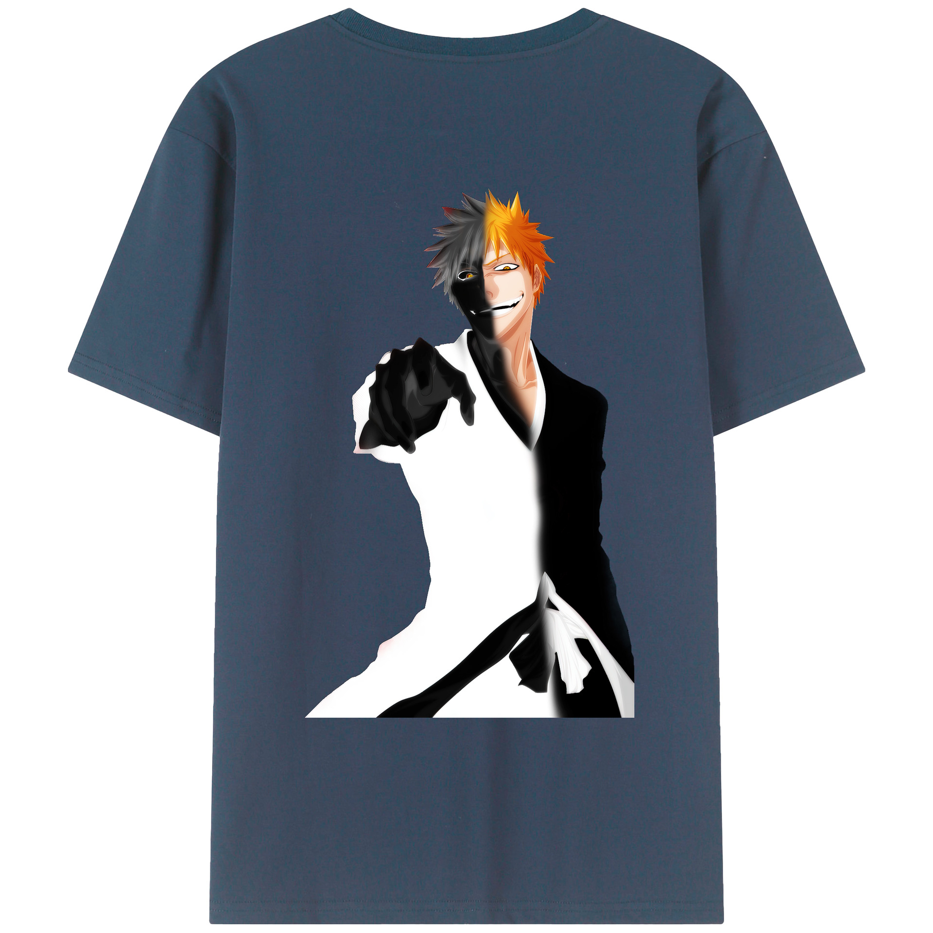 （画像用） ブリーチ 黒崎一護（くろさき いちご）BLEACH Kurosaki Ichigo レディース半袖Tシャツ(バックプリント)