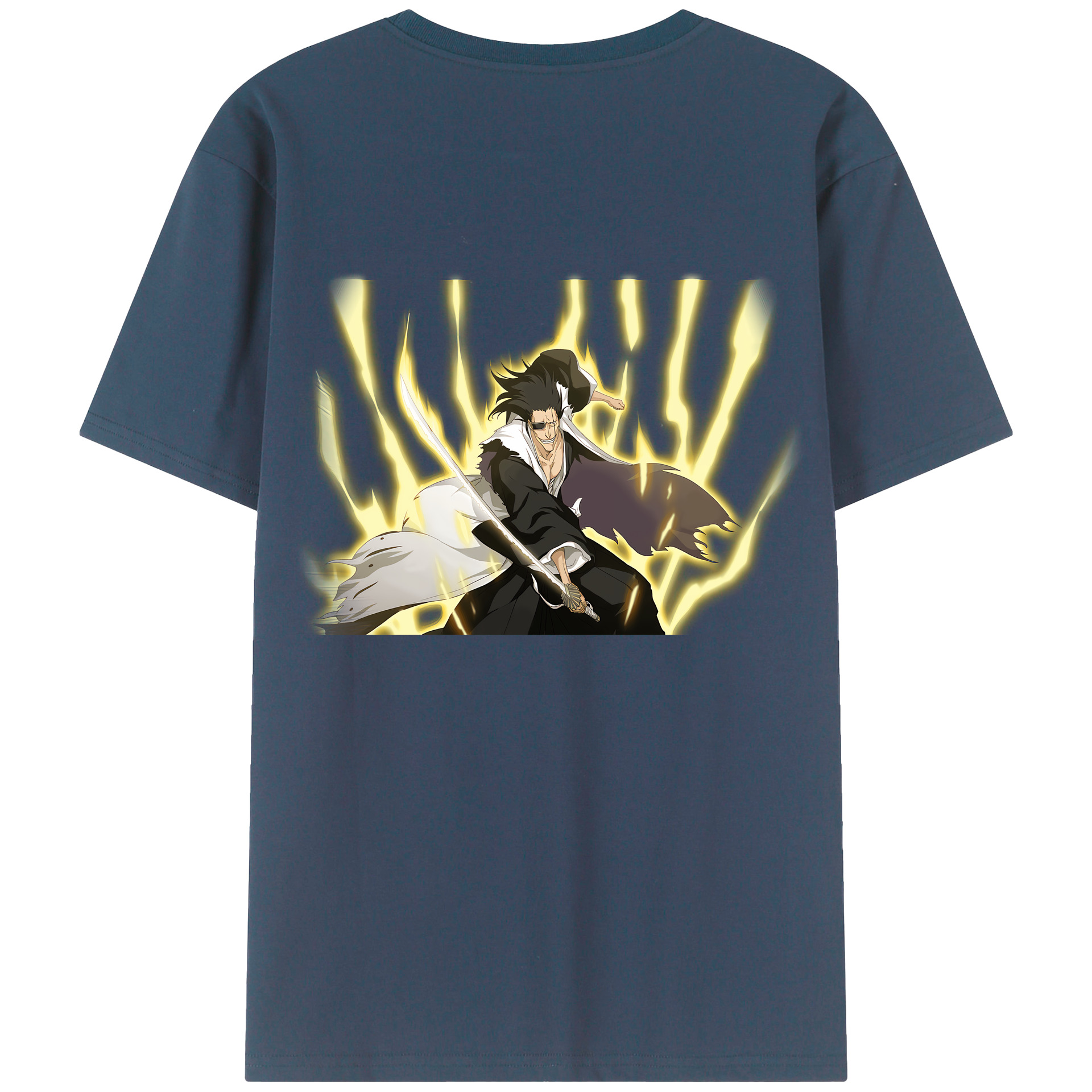 （画像用） ブリーチ ざらき けんぱち BLEACH Zaraki Kenpachi レディース半袖Tシャツ(バックプリント)