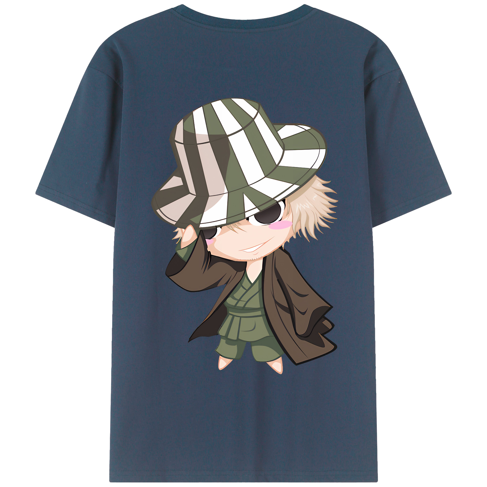 （画像用） "ブリーチ 浦原 喜助（うらはら きすけ） BLEACH Urahara Kisuke " レディース半袖Tシャツ(バックプリント)