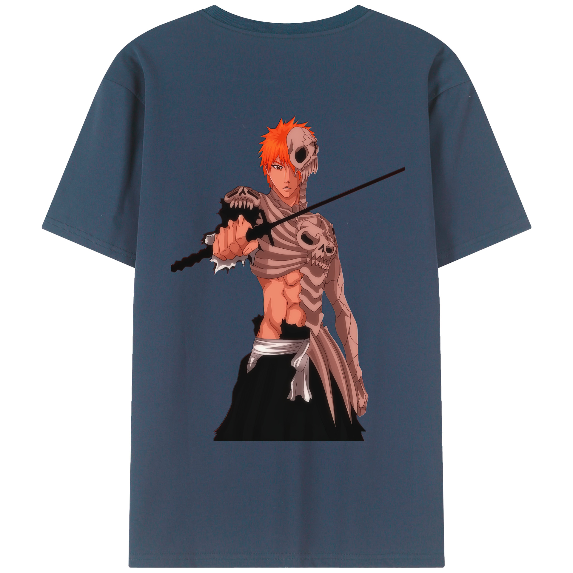 （画像用） ブリーチ 黒崎一護（くろさき いちご）BLEACH Kurosaki Ichigo レディース半袖Tシャツ(バックプリント)