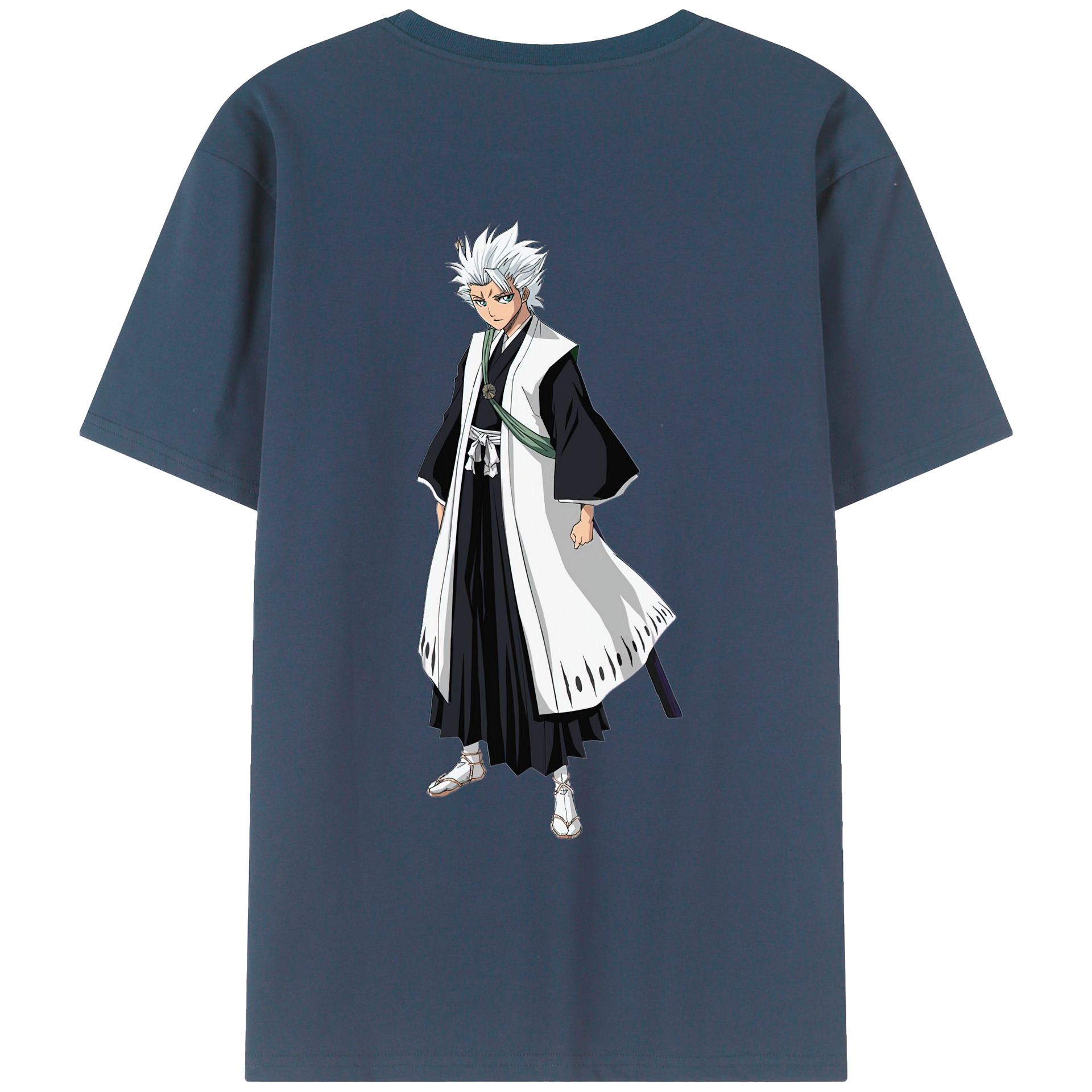 （画像用） ブリーチ 日番谷冬獅郎（ひつがや とうしろう） BLEACH Hitsugaya Toushirou レディース半袖Tシャツ(バックプリント)