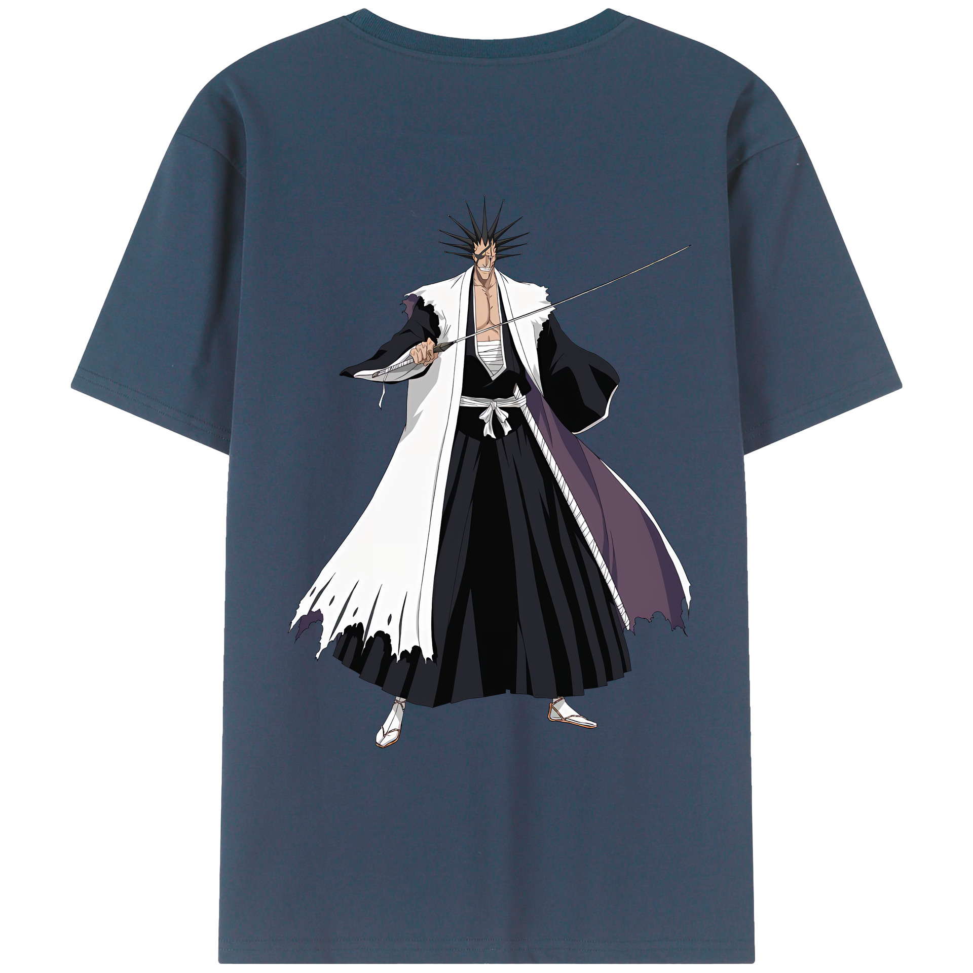 （画像用） ブリーチ ざらき けんぱち BLEACH Zaraki Kenpachi レディース半袖Tシャツ(バックプリント)