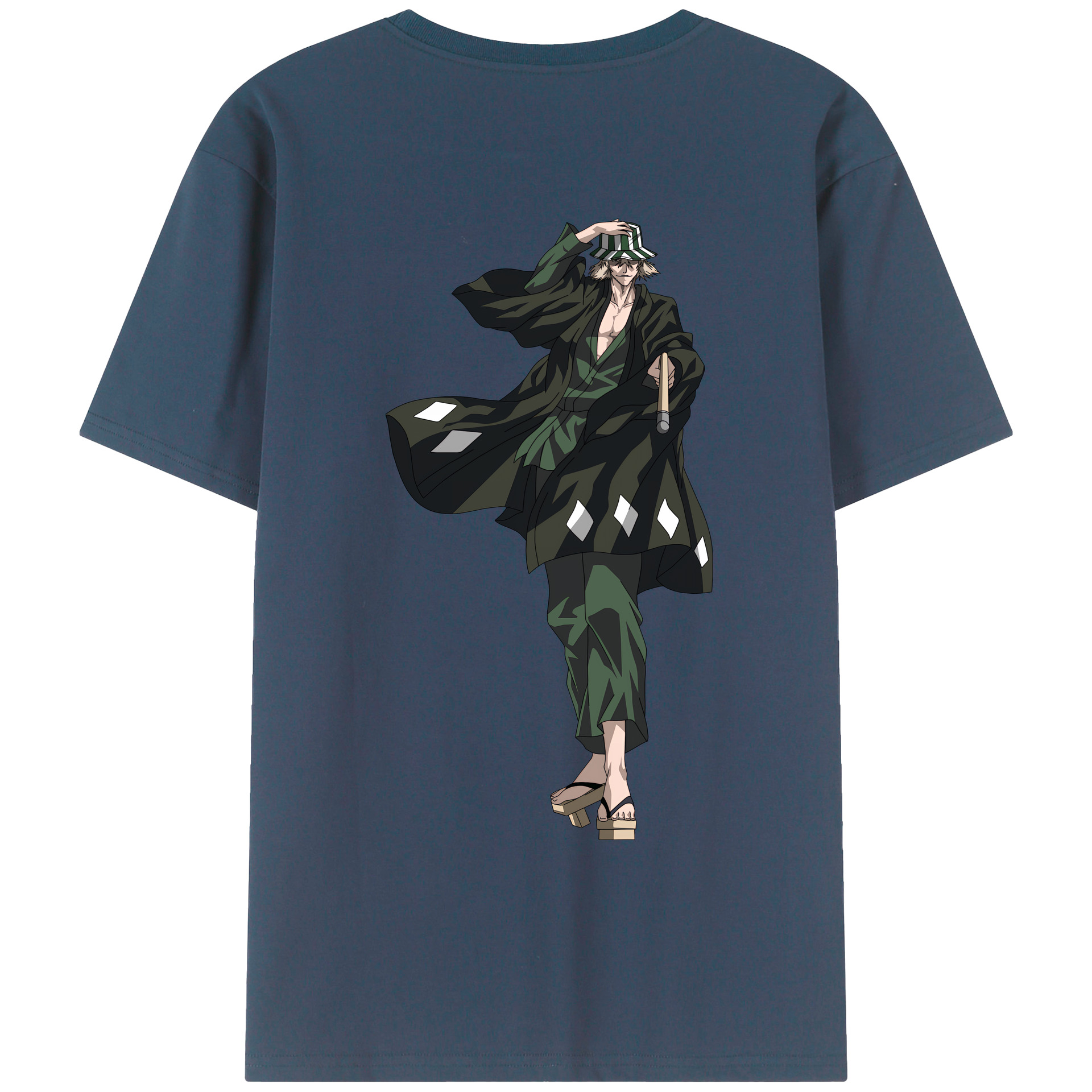 （画像用） "ブリーチ 浦原 喜助（うらはら きすけ） BLEACH Urahara Kisuke " レディース半袖Tシャツ(バックプリント)