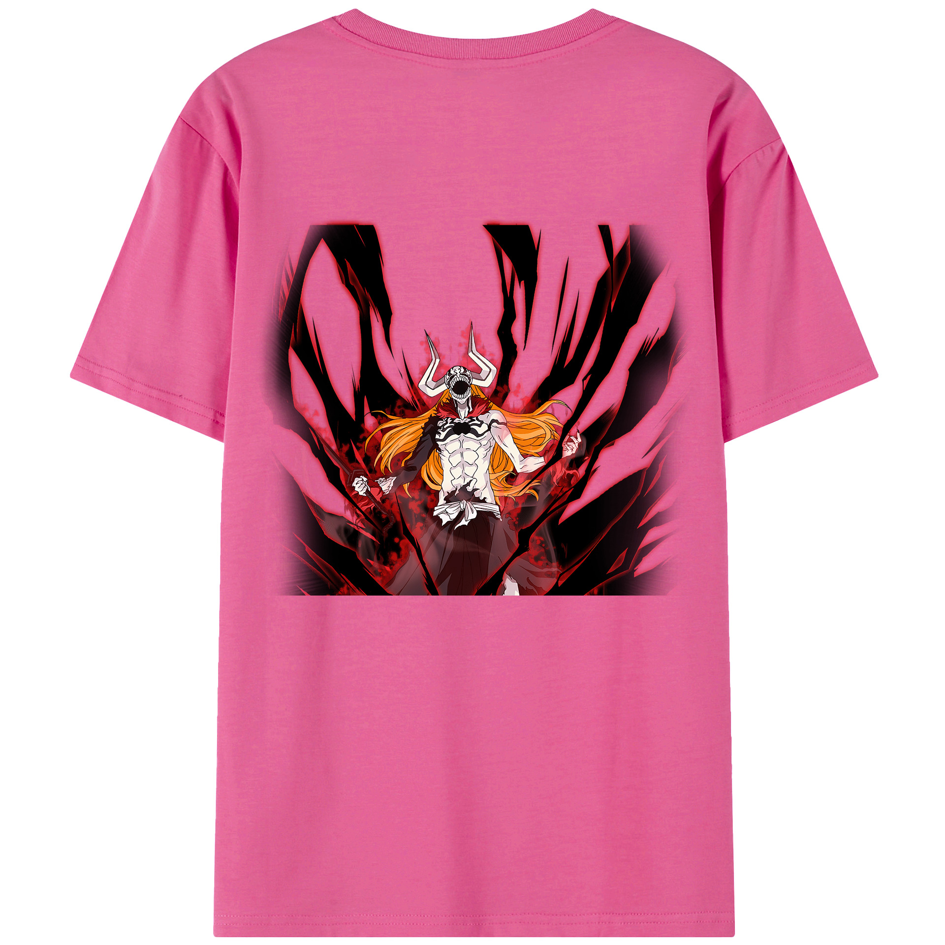（画像用） ブリーチ 黒崎一護（くろさき いちご）BLEACH Kurosaki Ichigo レディース半袖Tシャツ(バックプリント)