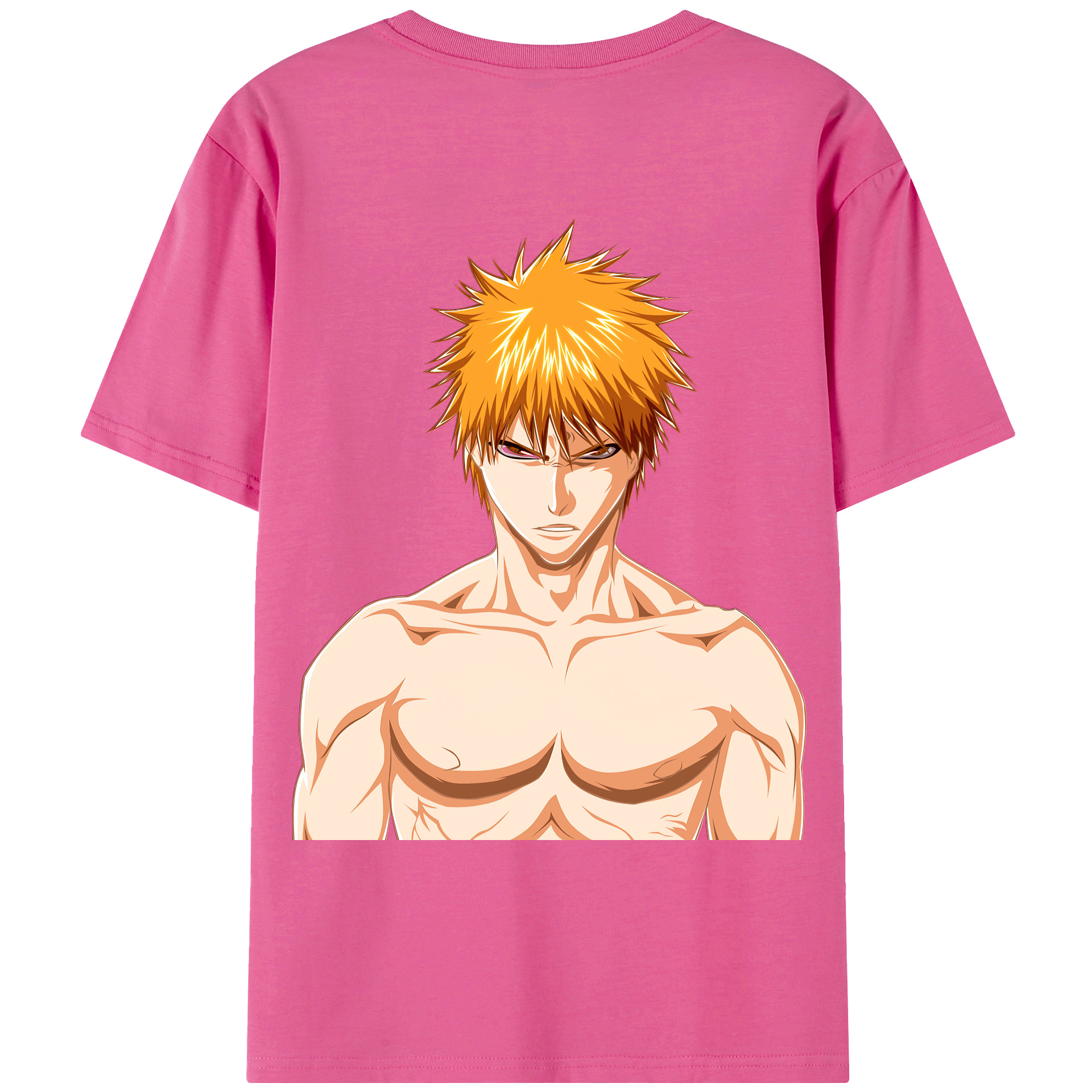 （画像用） ブリーチ 黒崎一護（くろさき いちご）BLEACH Kurosaki Ichigo レディース半袖Tシャツ(バックプリント)