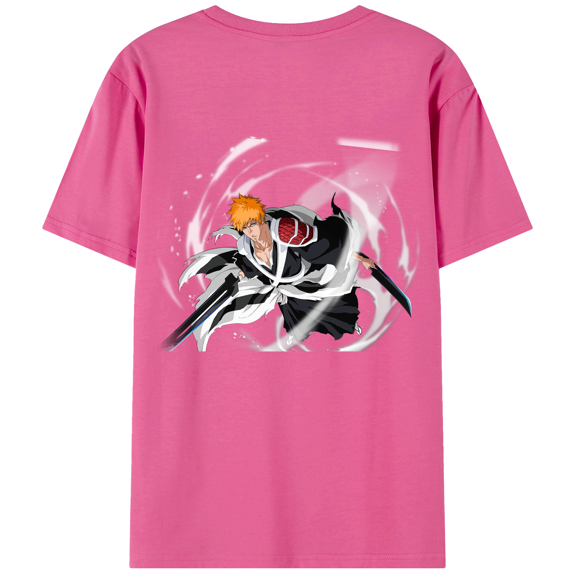 （画像用） ブリーチ 黒崎一護（くろさき いちご）BLEACH Kurosaki Ichigo レディース半袖Tシャツ(バックプリント)
