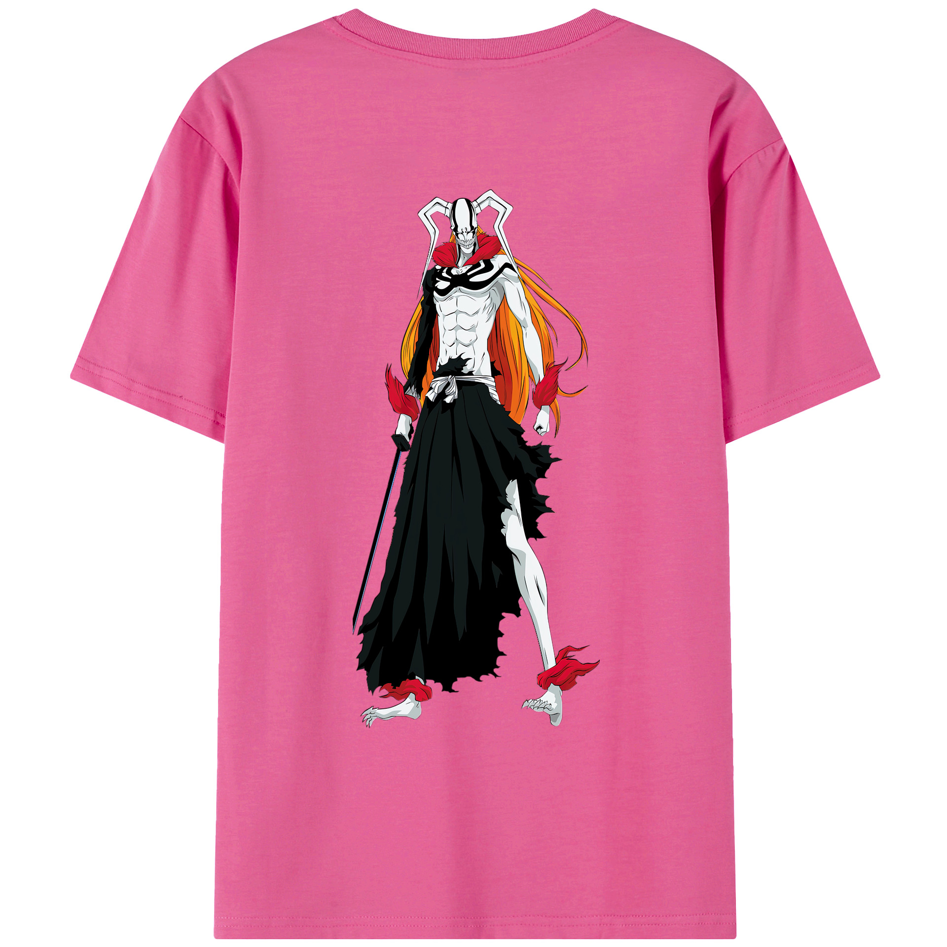 （画像用） ブリーチ 黒崎一護（くろさき いちご）BLEACH Kurosaki Ichigo レディース半袖Tシャツ(バックプリント)