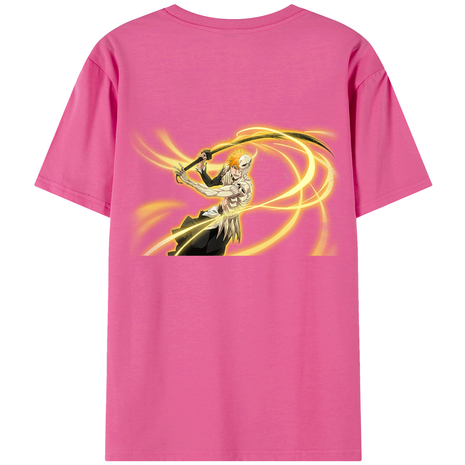 （画像用） ブリーチ 黒崎一護（くろさき いちご）BLEACH Kurosaki Ichigo レディース半袖Tシャツ(バックプリント)