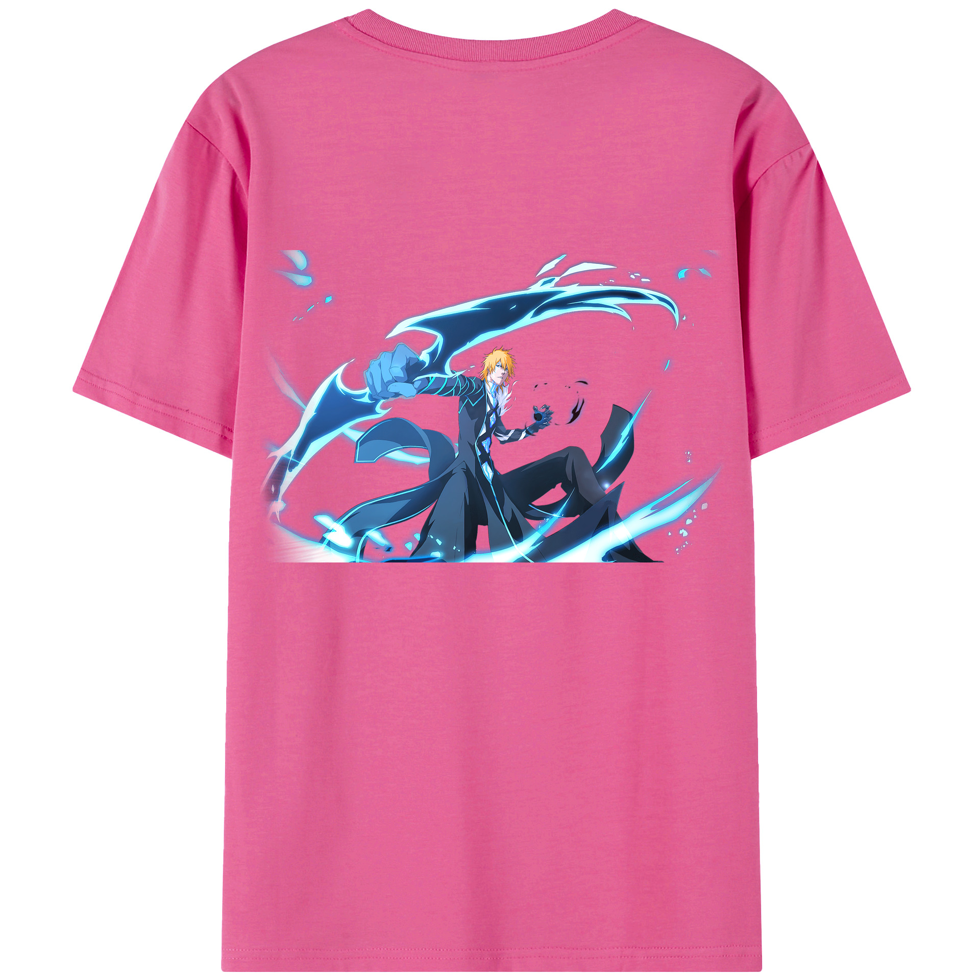 （画像用） ブリーチ 黒崎一護（くろさき いちご）BLEACH Kurosaki Ichigo レディース半袖Tシャツ(バックプリント)