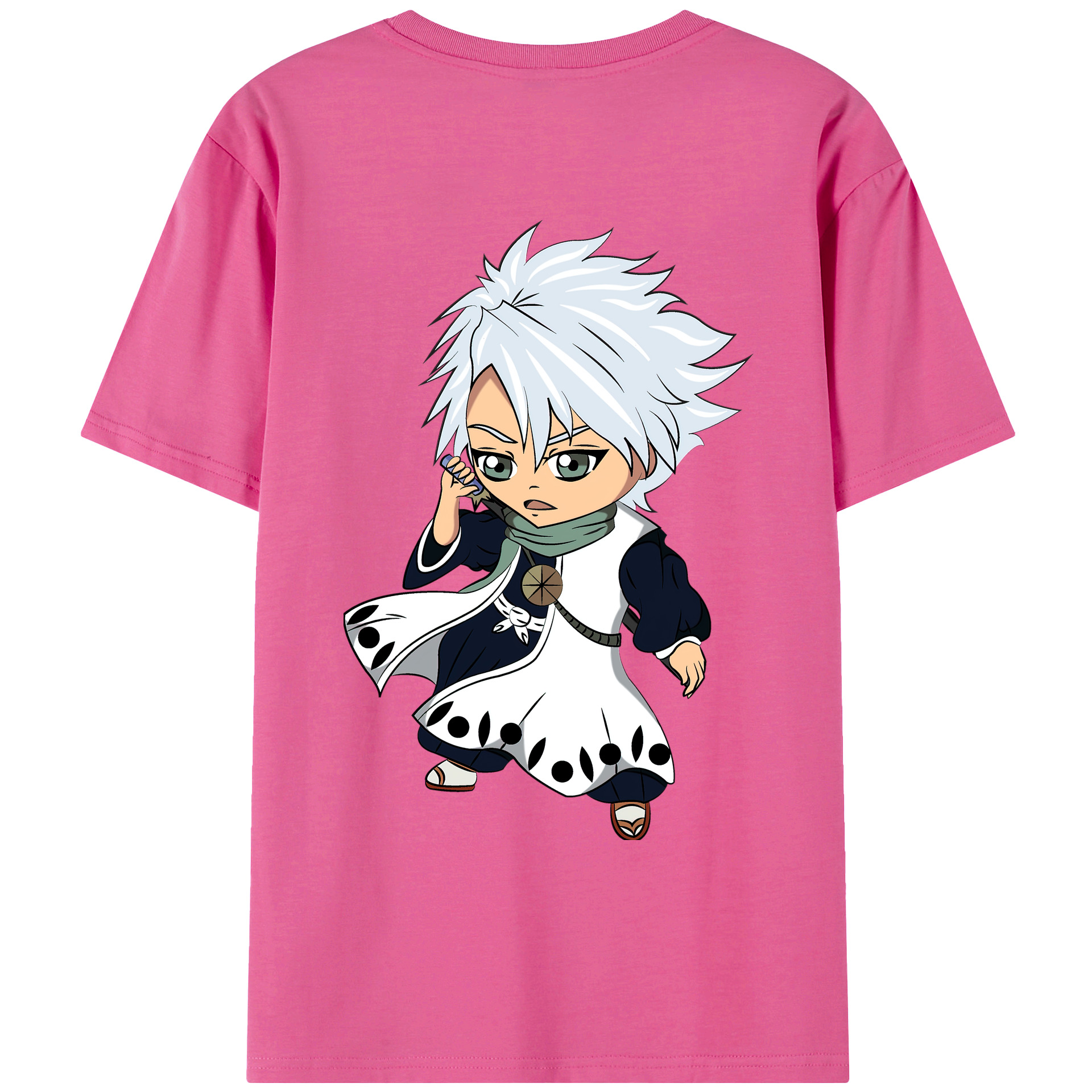 （画像用） ブリーチ 日番谷冬獅郎（ひつがや とうしろう） BLEACH Hitsugaya Toushirou レディース半袖Tシャツ(バックプリント)