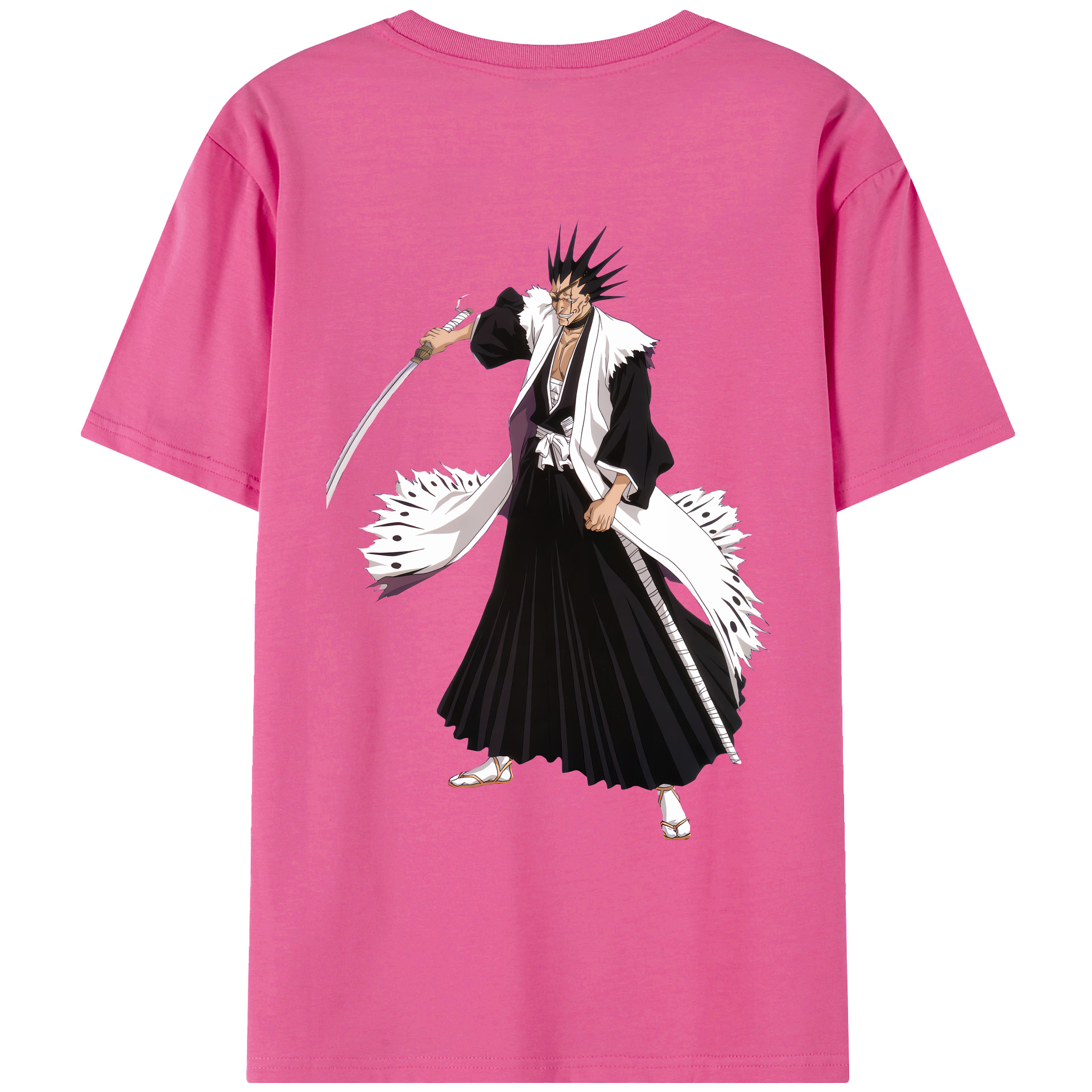 （画像用） ブリーチ ざらき けんぱち BLEACH Zaraki Kenpachi レディース半袖Tシャツ(バックプリント)