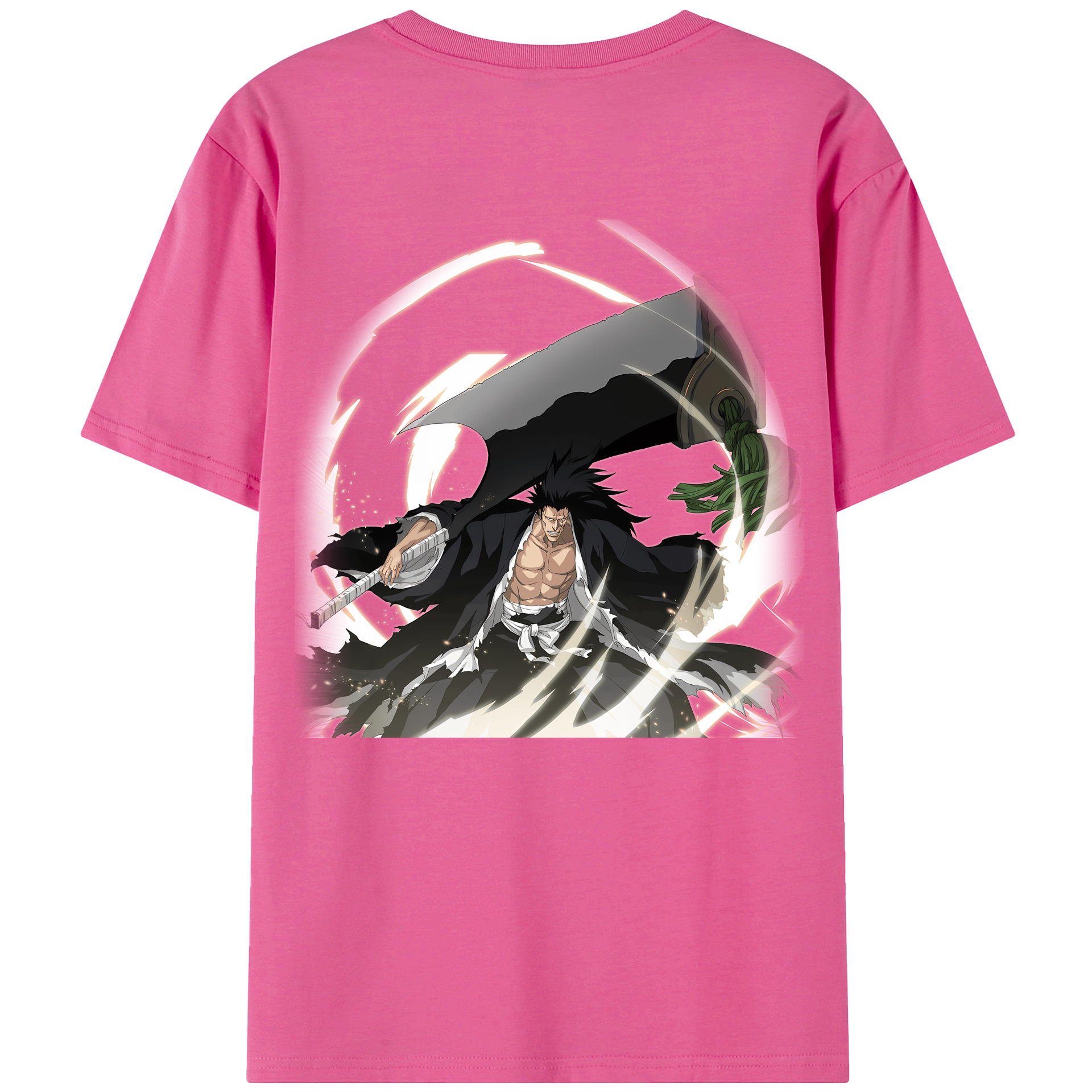 （画像用） ブリーチ ざらき けんぱち BLEACH Zaraki Kenpachi レディース半袖Tシャツ(バックプリント)