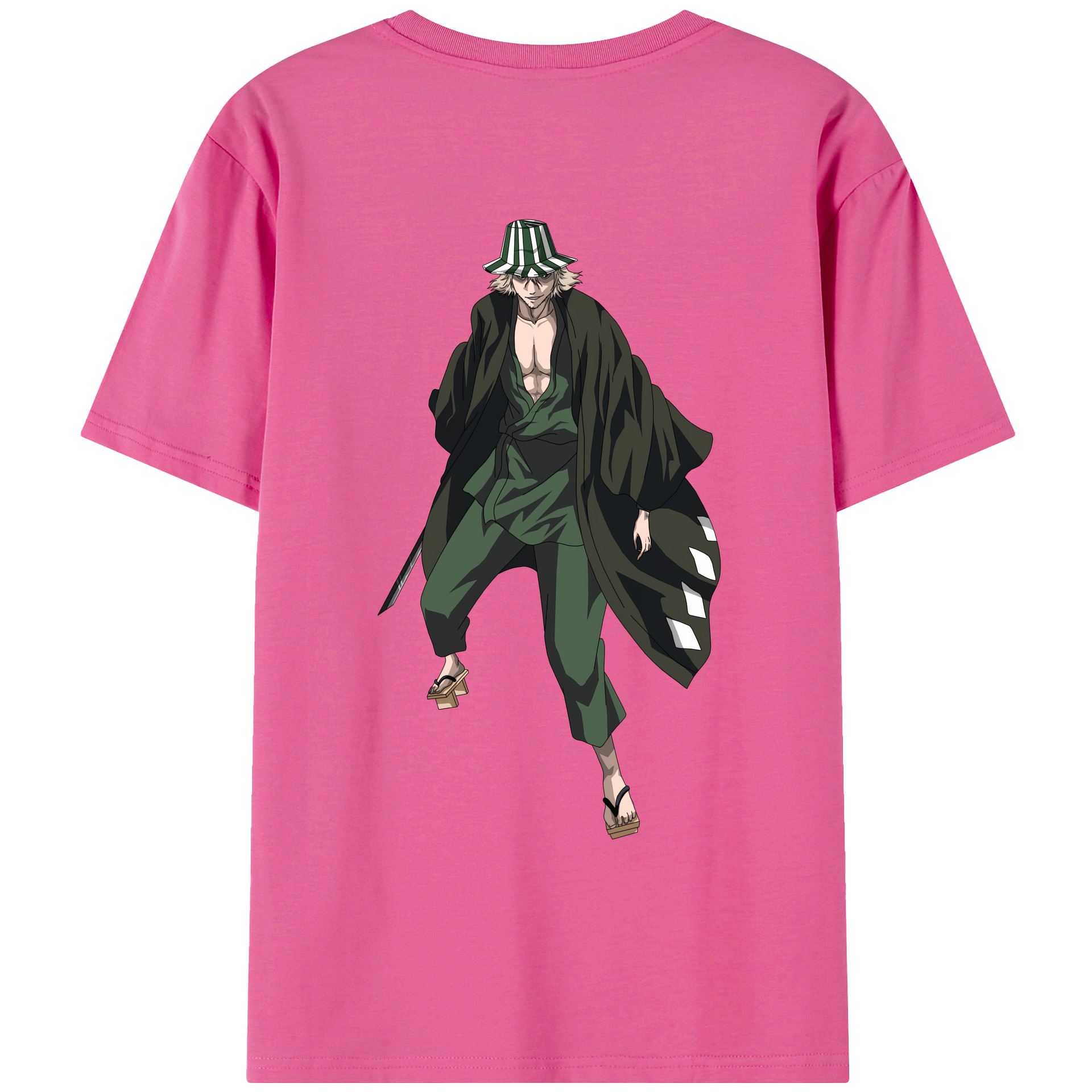 （画像用） "ブリーチ 浦原 喜助（うらはら きすけ） BLEACH Urahara Kisuke " レディース半袖Tシャツ(バックプリント)