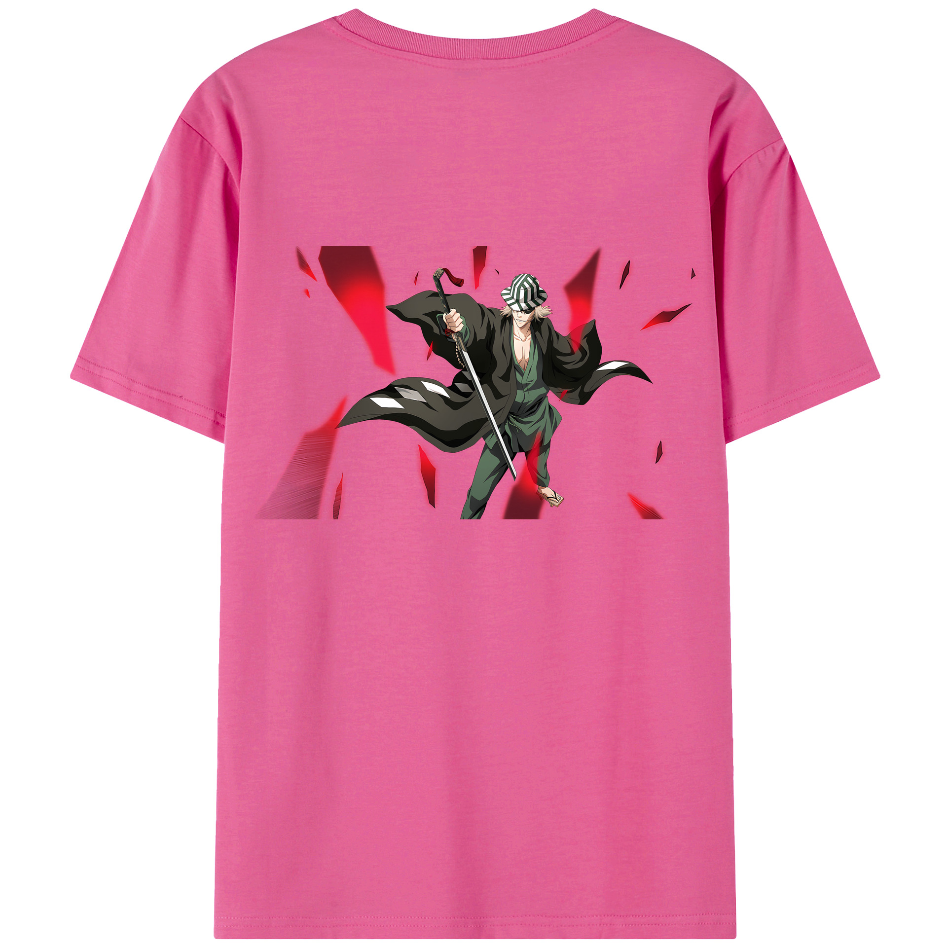 （画像用） "ブリーチ 浦原 喜助（うらはら きすけ） BLEACH Urahara Kisuke " レディース半袖Tシャツ(バックプリント)