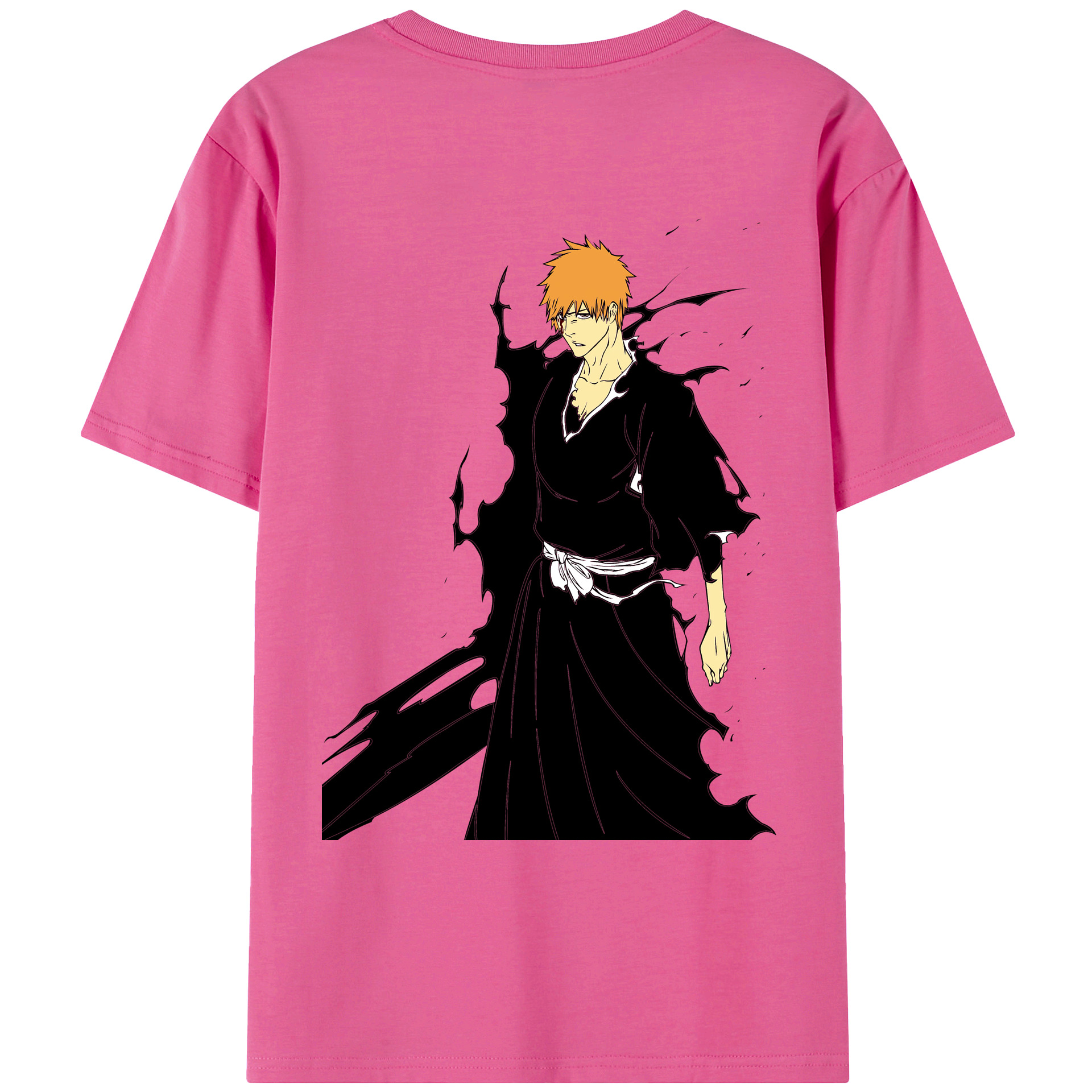 （画像用） ブリーチ 黒崎一護（くろさき いちご）BLEACH Kurosaki Ichigo レディース半袖Tシャツ(バックプリント)