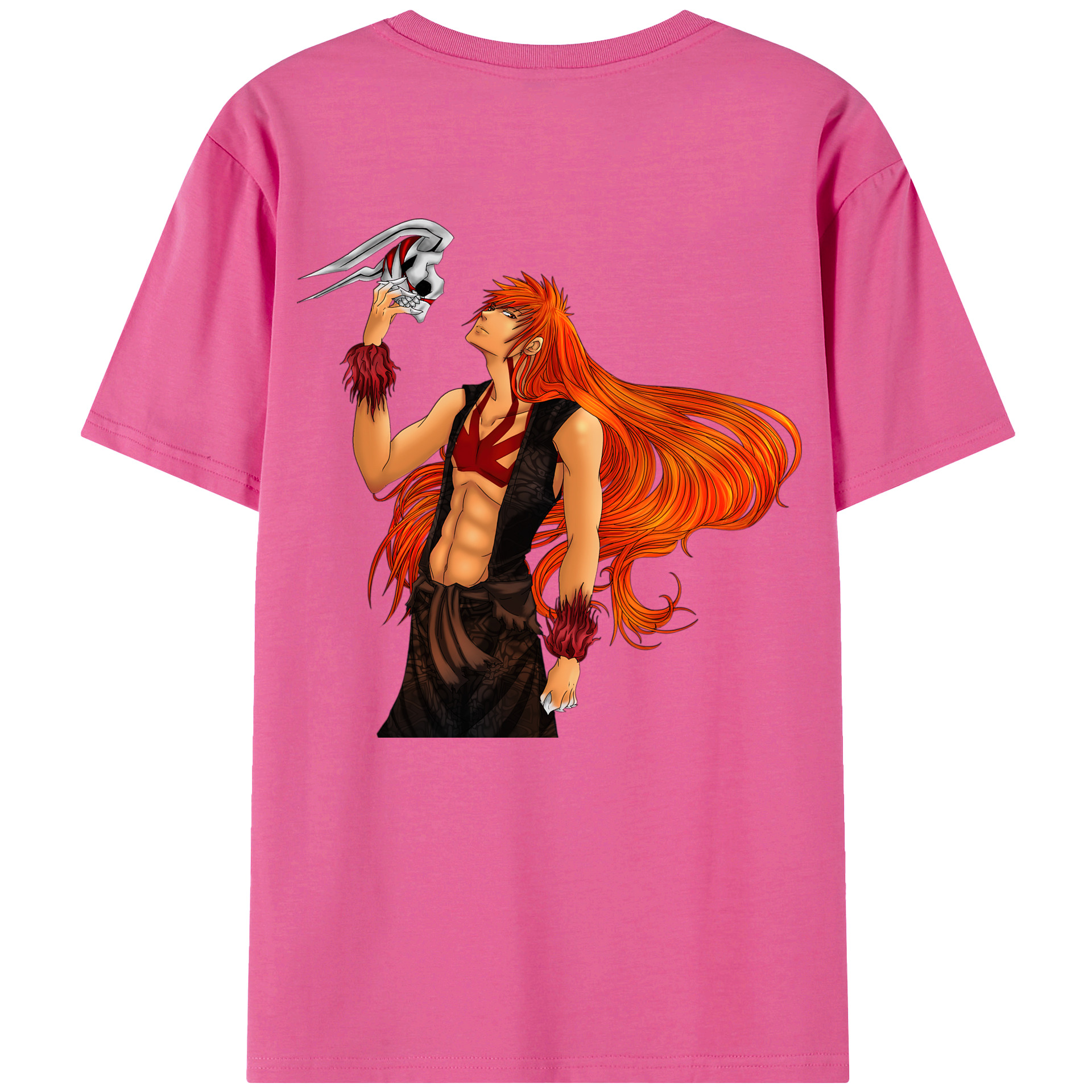 （画像用） ブリーチ 黒崎一護（くろさき いちご）BLEACH Kurosaki Ichigo レディース半袖Tシャツ(バックプリント)