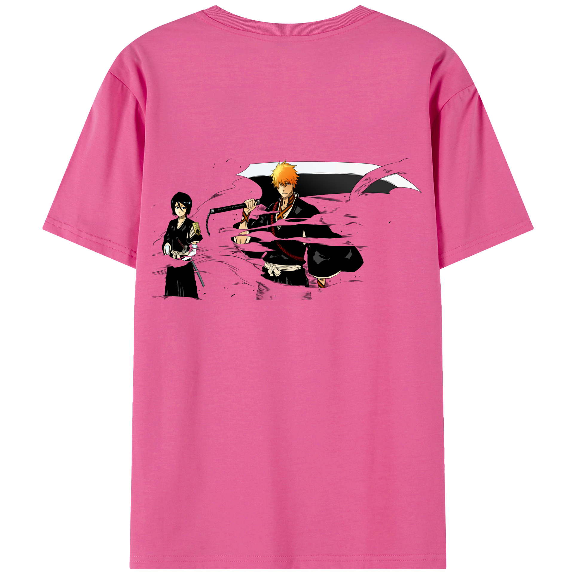 （画像用） ブリーチ 黒崎一護（くろさき いちご）BLEACH Kurosaki Ichigo レディース半袖Tシャツ(バックプリント)