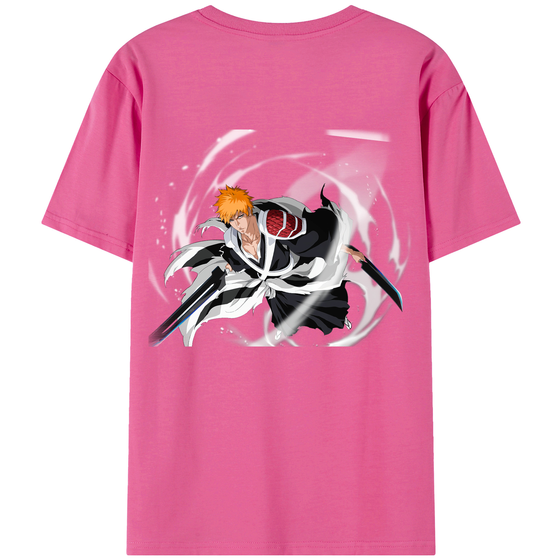（画像用） ブリーチ 黒崎一護（くろさき いちご）BLEACH Kurosaki Ichigo レディース半袖Tシャツ(バックプリント)