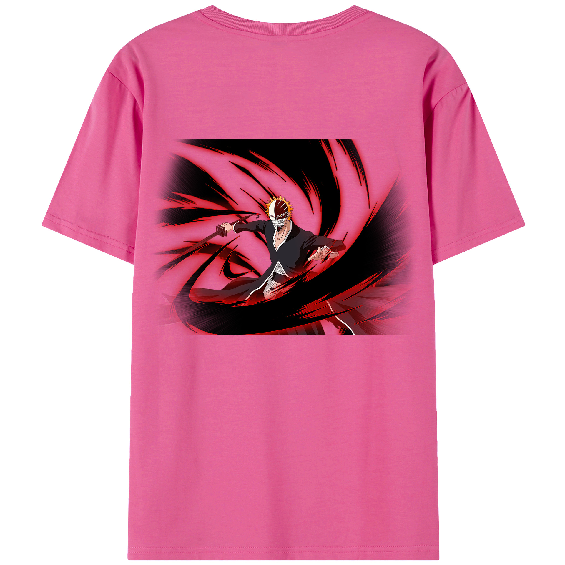 （画像用） ブリーチ 黒崎一護（くろさき いちご）BLEACH Kurosaki Ichigo レディース半袖Tシャツ(バックプリント)