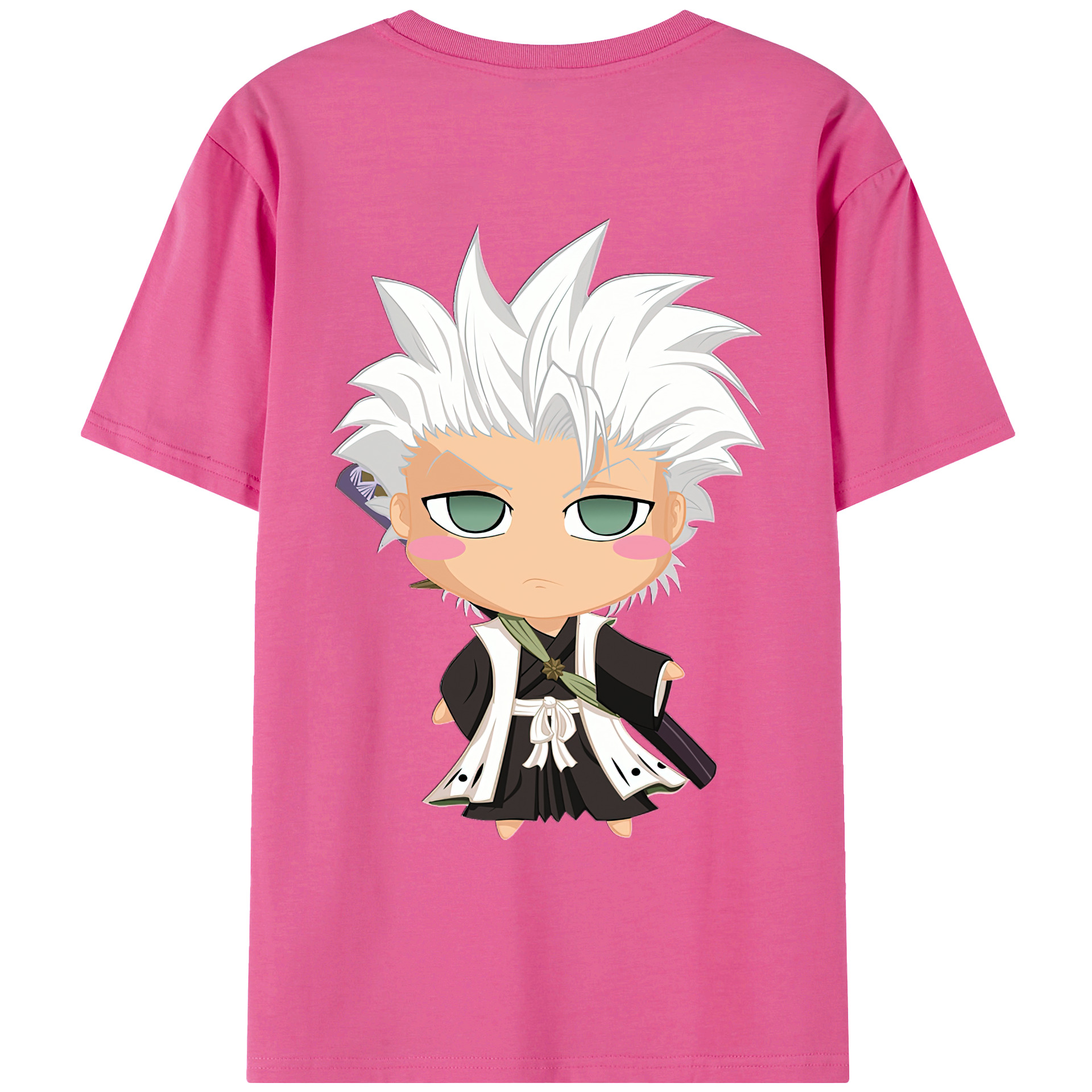（画像用） ブリーチ 日番谷冬獅郎（ひつがや とうしろう） BLEACH Hitsugaya Toushirou レディース半袖Tシャツ(バックプリント)
