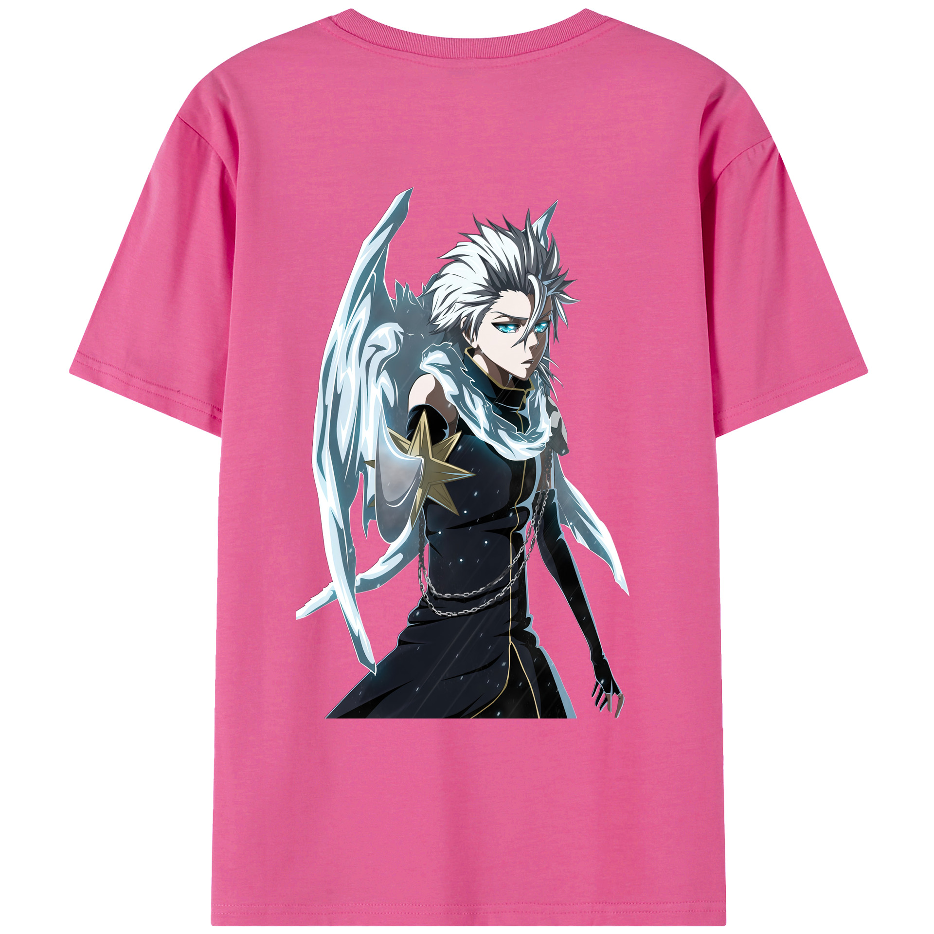 （画像用） ブリーチ 日番谷冬獅郎（ひつがや とうしろう） BLEACH Hitsugaya Toushirou レディース半袖Tシャツ(バックプリント)