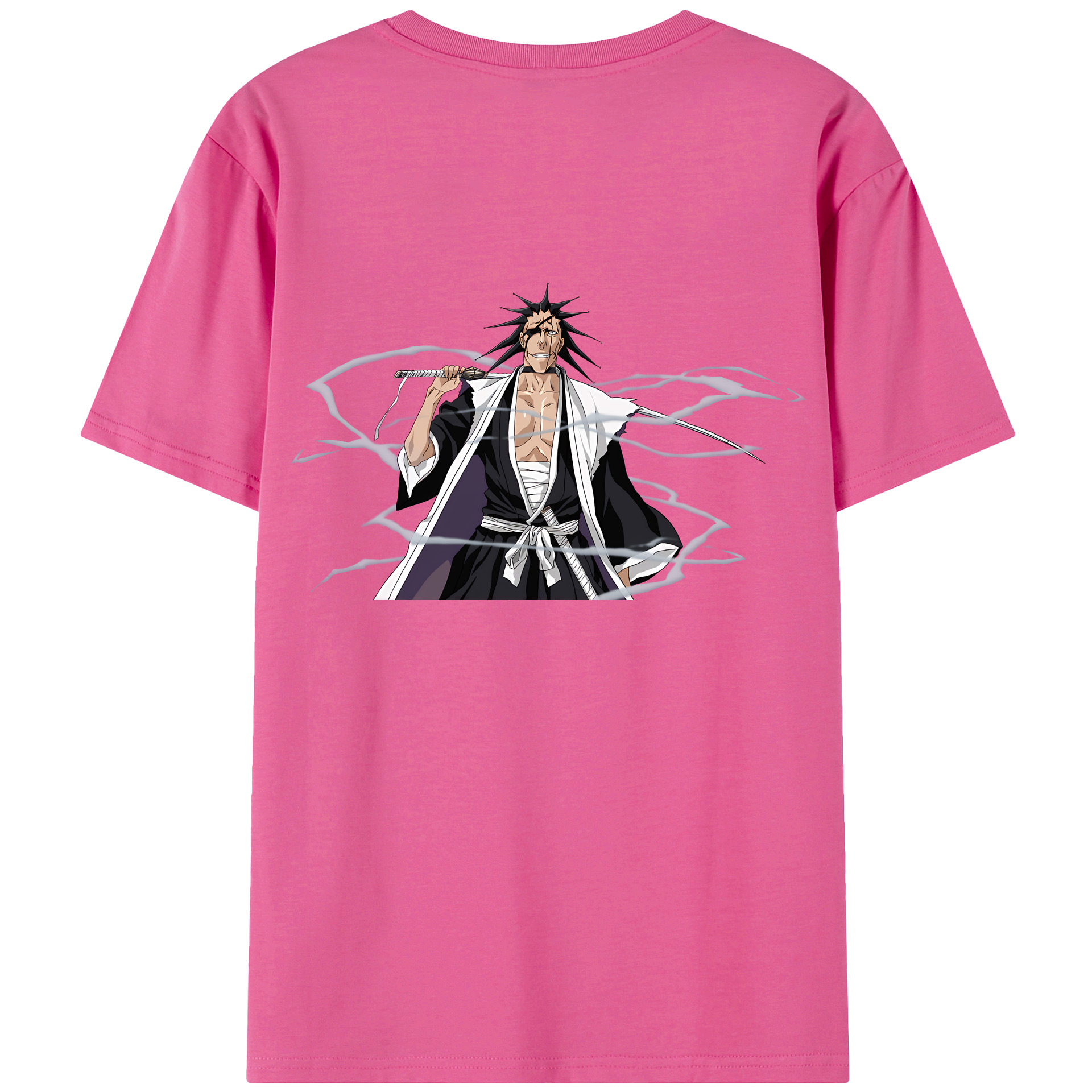 （画像用） ブリーチ ざらき けんぱち BLEACH Zaraki Kenpachi レディース半袖Tシャツ(バックプリント)