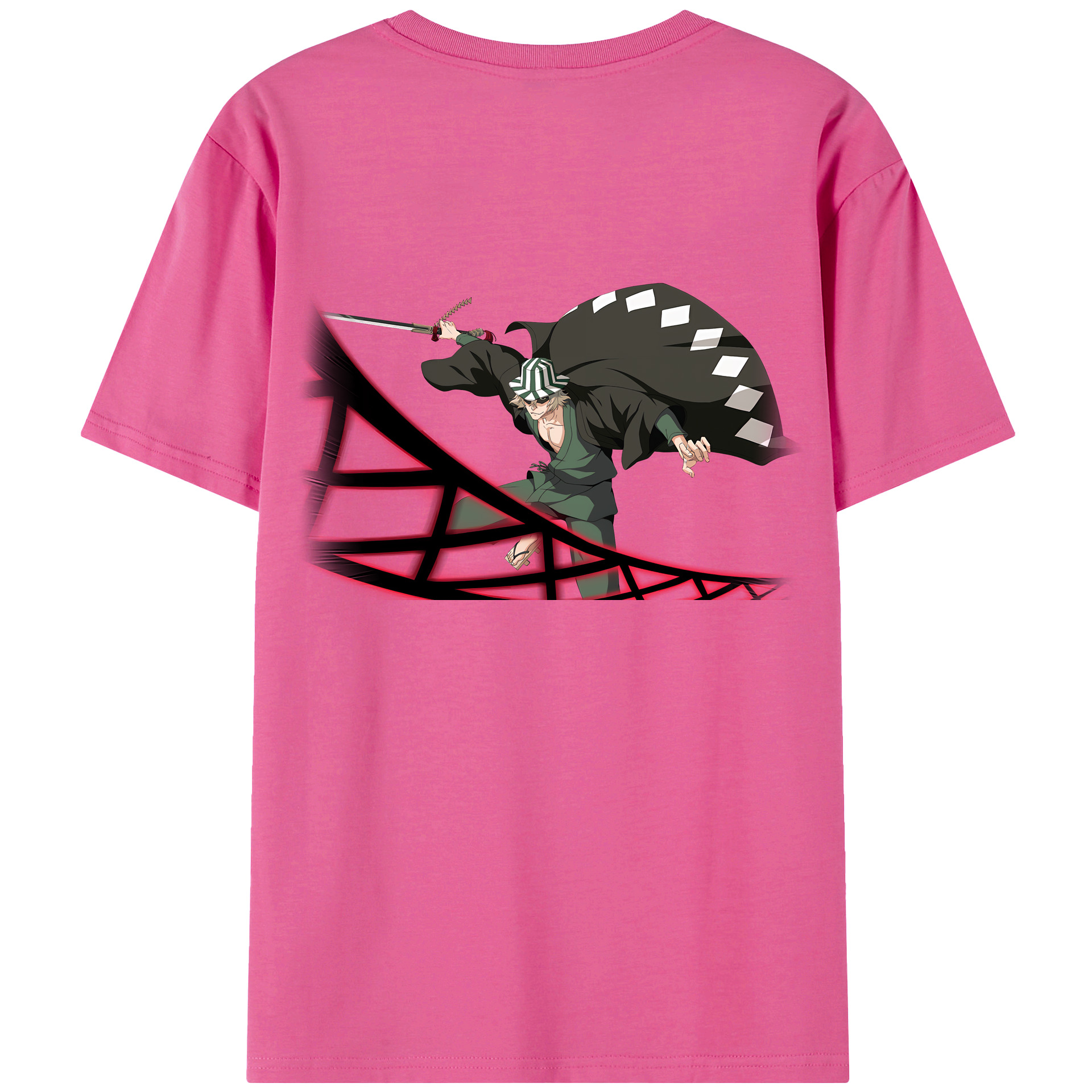 （画像用） "ブリーチ 浦原 喜助（うらはら きすけ） BLEACH Urahara Kisuke " レディース半袖Tシャツ(バックプリント)