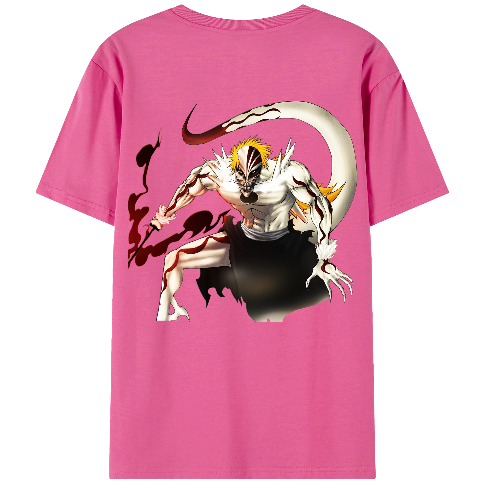 （画像用） ブリーチ 黒崎一護（くろさき いちご）BLEACH Kurosaki Ichigo レディース半袖Tシャツ(バックプリント)