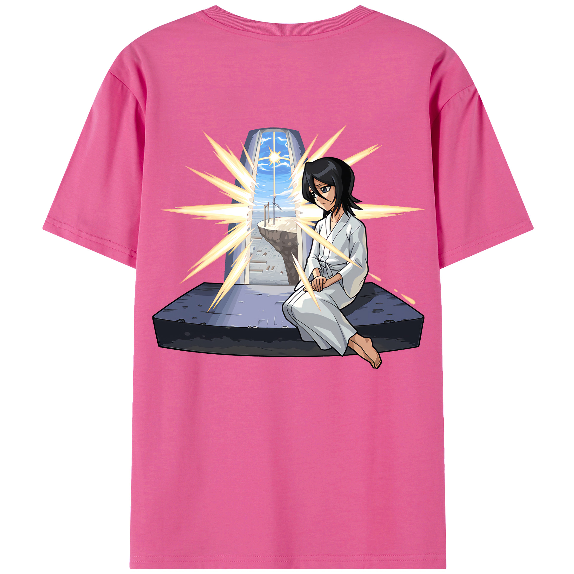 （画像用） ブリーチ 朽木ルキア BLEACH Kuchiki Rukia レディース半袖Tシャツ(バックプリント)