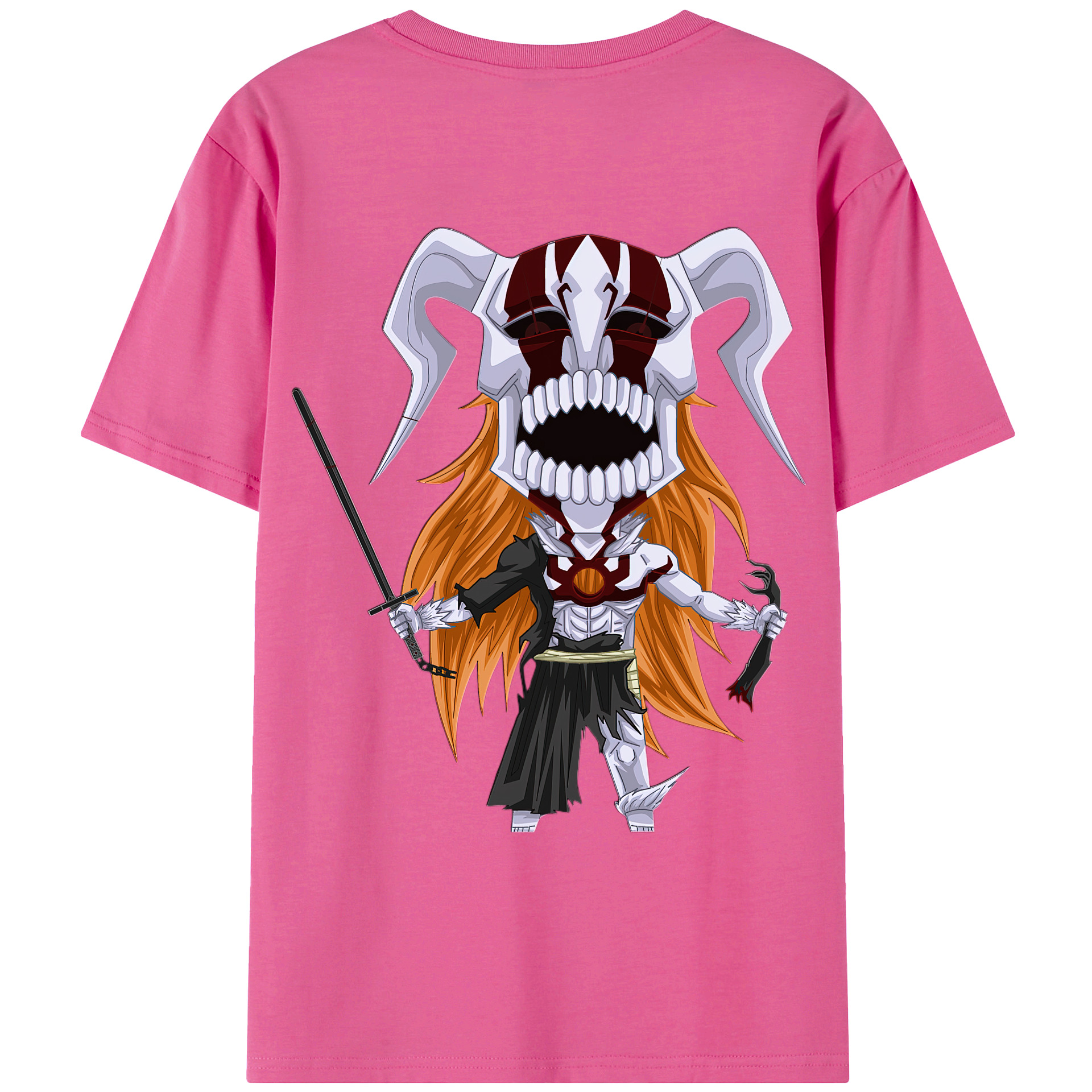 （画像用） ブリーチ 黒崎一護（くろさき いちご）BLEACH Kurosaki Ichigo レディース半袖Tシャツ(バックプリント)