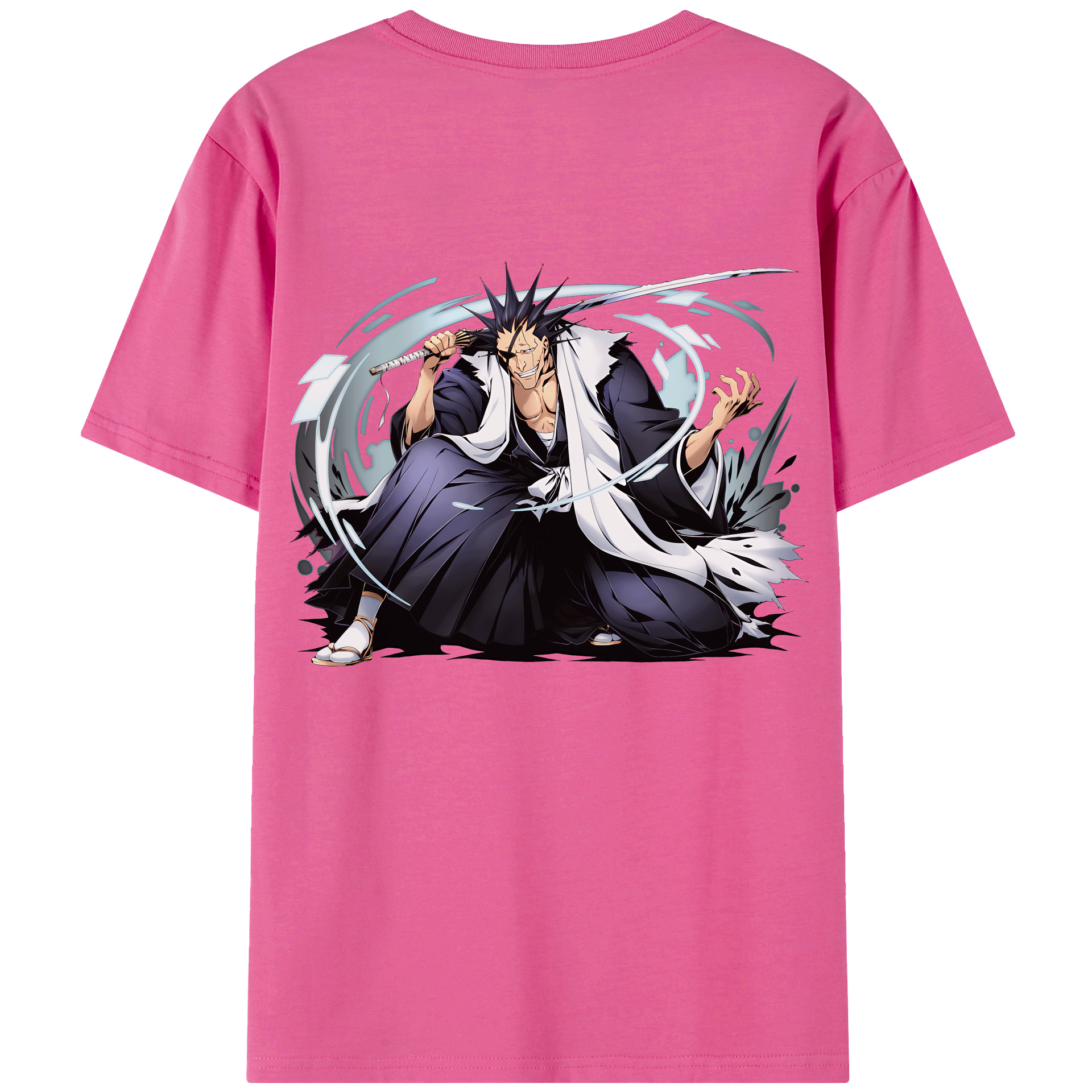 （画像用） ブリーチ ざらき けんぱち BLEACH Zaraki Kenpachi レディース半袖Tシャツ(バックプリント)