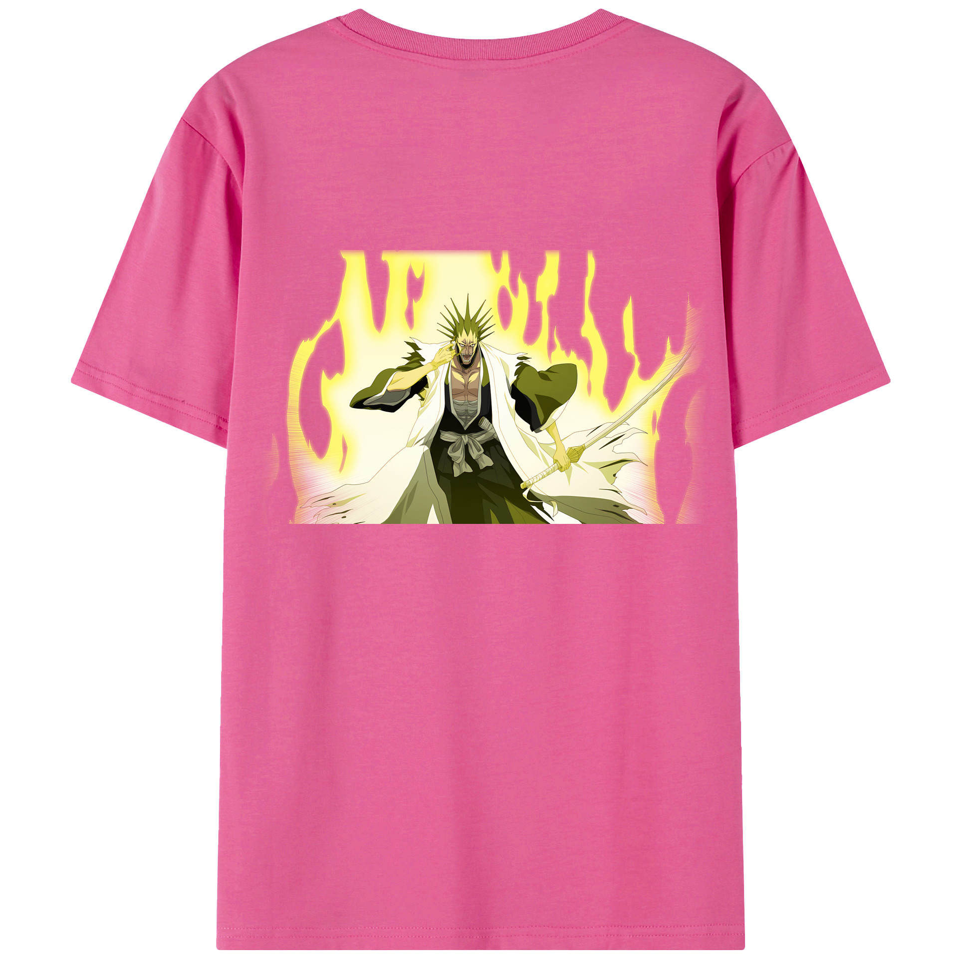 （画像用） ブリーチ ざらき けんぱち BLEACH Zaraki Kenpachi レディース半袖Tシャツ(バックプリント)