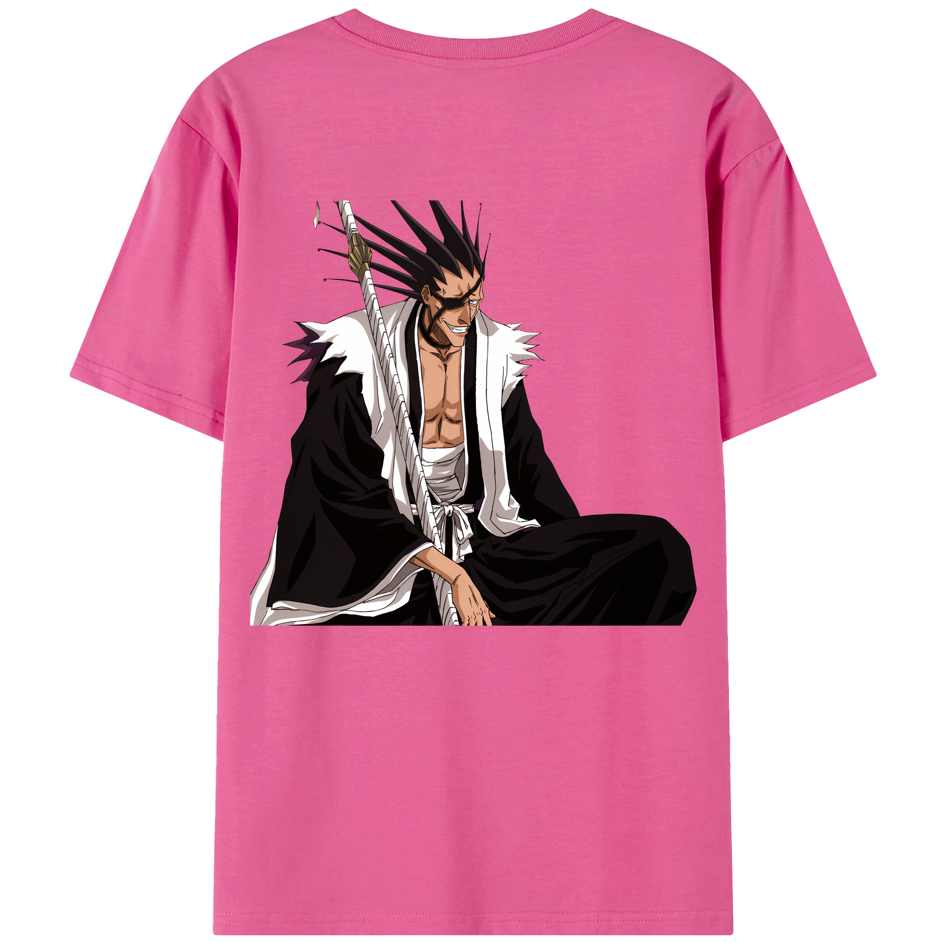 （画像用） ブリーチ ざらき けんぱち BLEACH Zaraki Kenpachi レディース半袖Tシャツ(バックプリント)