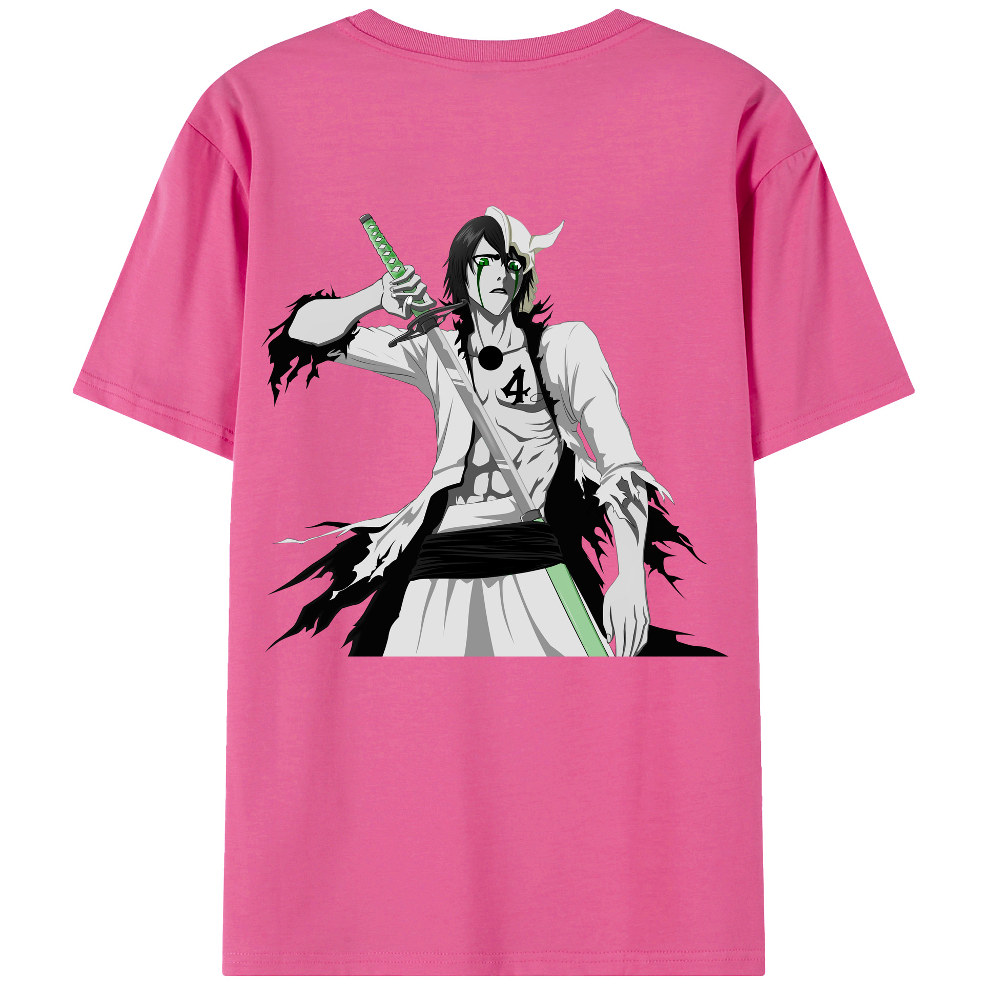 （画像用） ブリーチ ウルキオラ·シファー BLEACH Ulquiorra cifer レディース半袖Tシャツ(バックプリント)