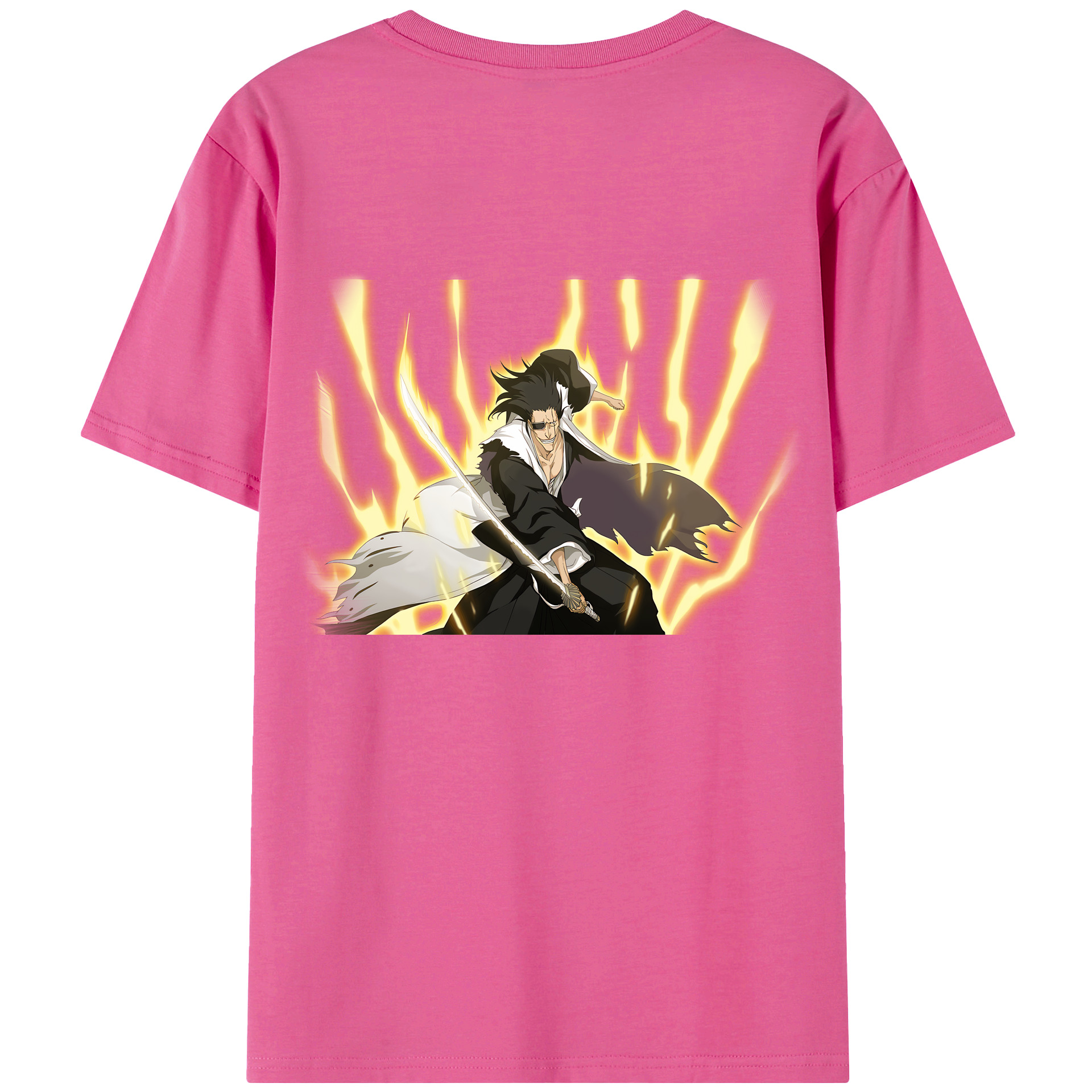 （画像用） ブリーチ ざらき けんぱち BLEACH Zaraki Kenpachi レディース半袖Tシャツ(バックプリント)