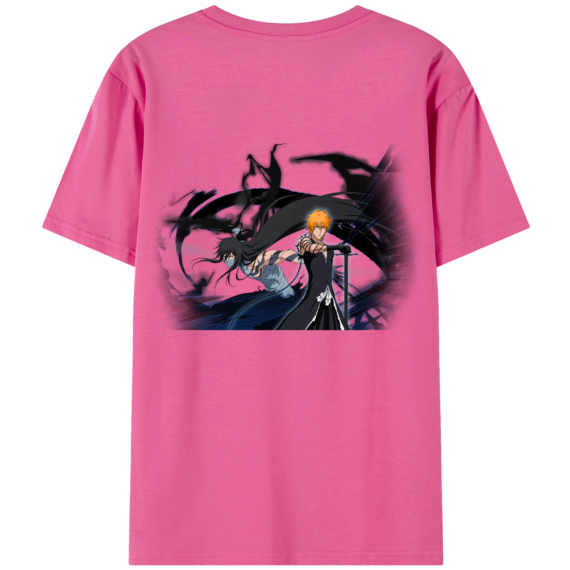 （画像用） ブリーチ 黒崎一護（くろさき いちご）BLEACH Kurosaki Ichigo レディース半袖Tシャツ(バックプリント)