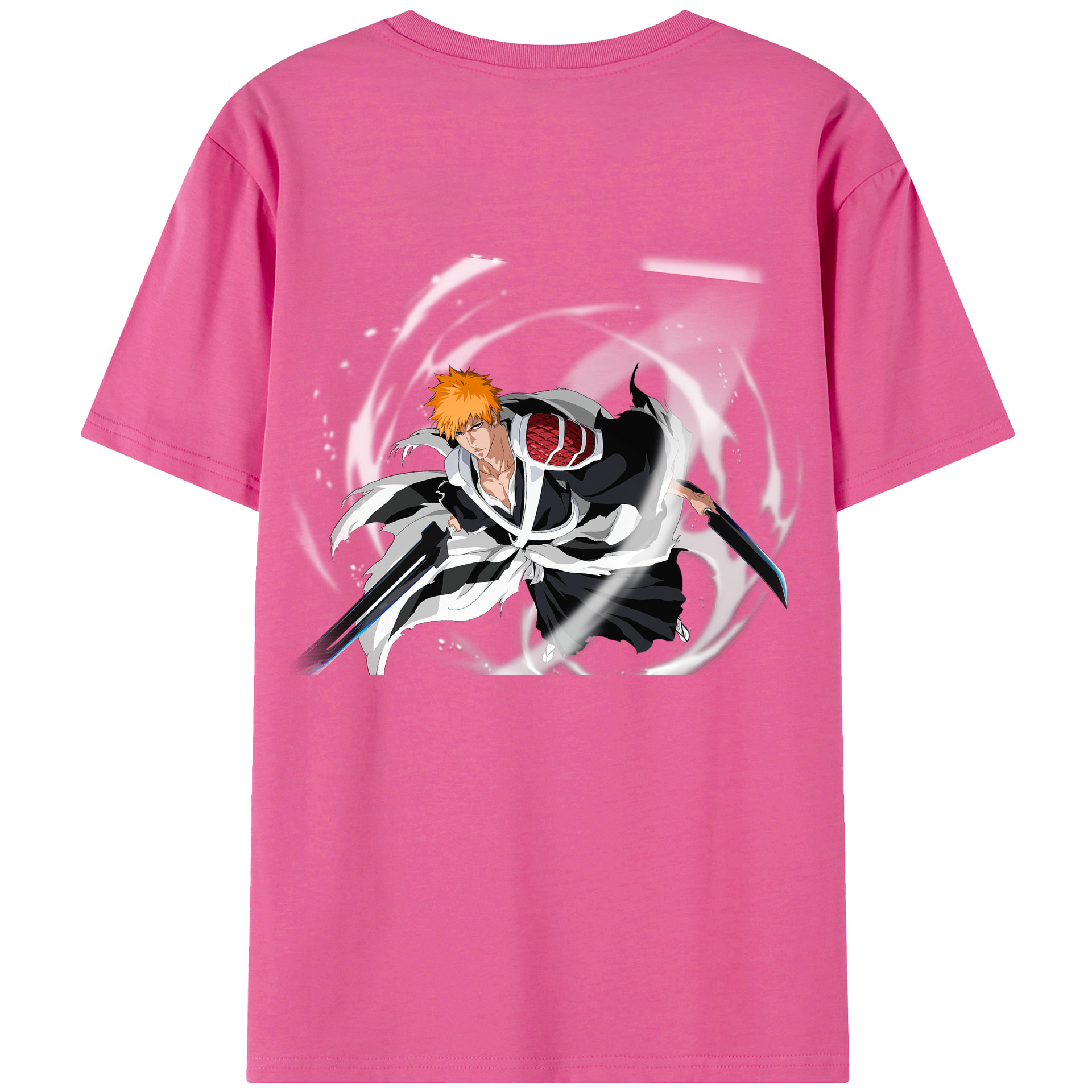 （画像用） ブリーチ 黒崎一護（くろさき いちご）BLEACH Kurosaki Ichigo レディース半袖Tシャツ(バックプリント)