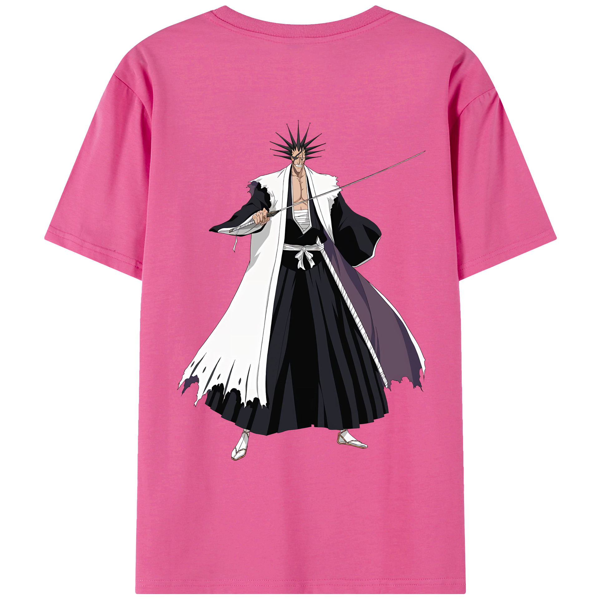 （画像用） ブリーチ ざらき けんぱち BLEACH Zaraki Kenpachi レディース半袖Tシャツ(バックプリント)