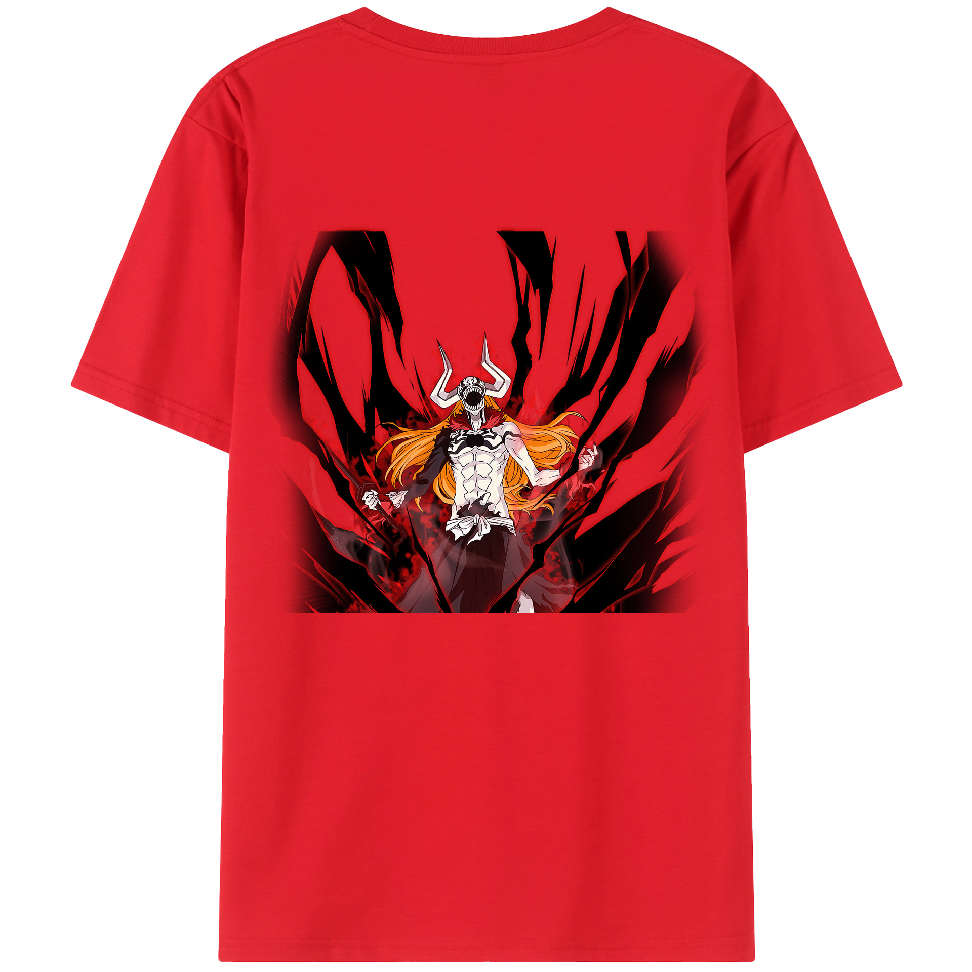 （画像用） ブリーチ 黒崎一護（くろさき いちご）BLEACH Kurosaki Ichigo レディース半袖Tシャツ(バックプリント)