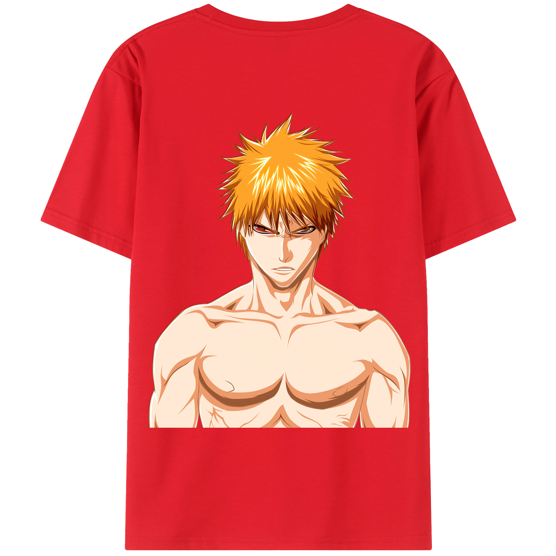 （画像用） ブリーチ 黒崎一護（くろさき いちご）BLEACH Kurosaki Ichigo レディース半袖Tシャツ(バックプリント)