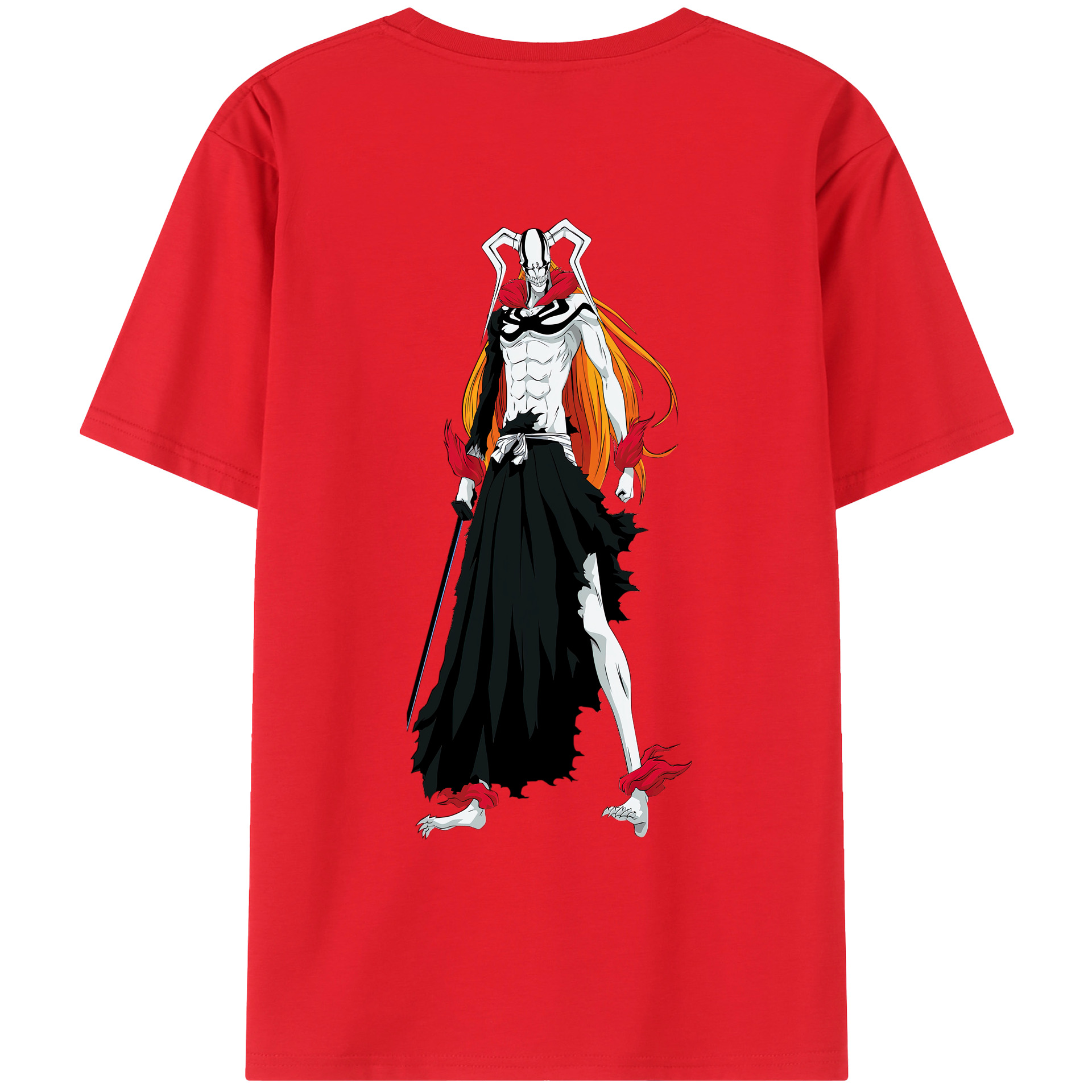 （画像用） ブリーチ 黒崎一護（くろさき いちご）BLEACH Kurosaki Ichigo レディース半袖Tシャツ(バックプリント)