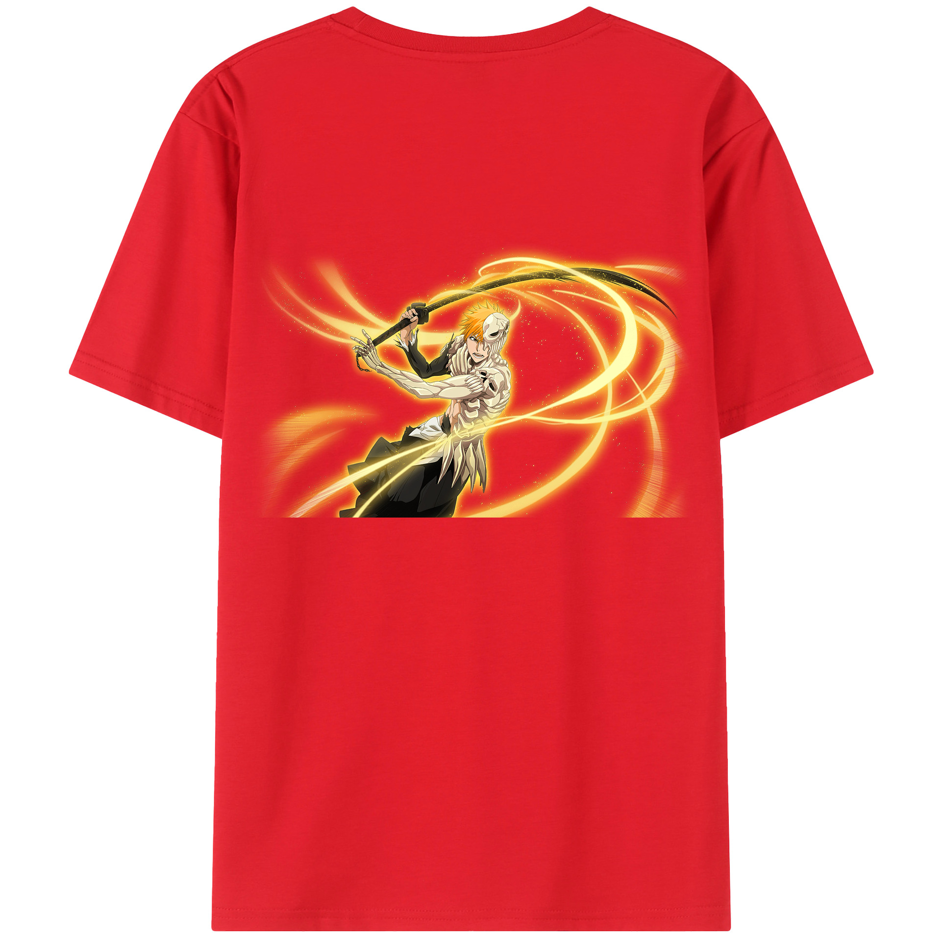 （画像用） ブリーチ 黒崎一護（くろさき いちご）BLEACH Kurosaki Ichigo レディース半袖Tシャツ(バックプリント)