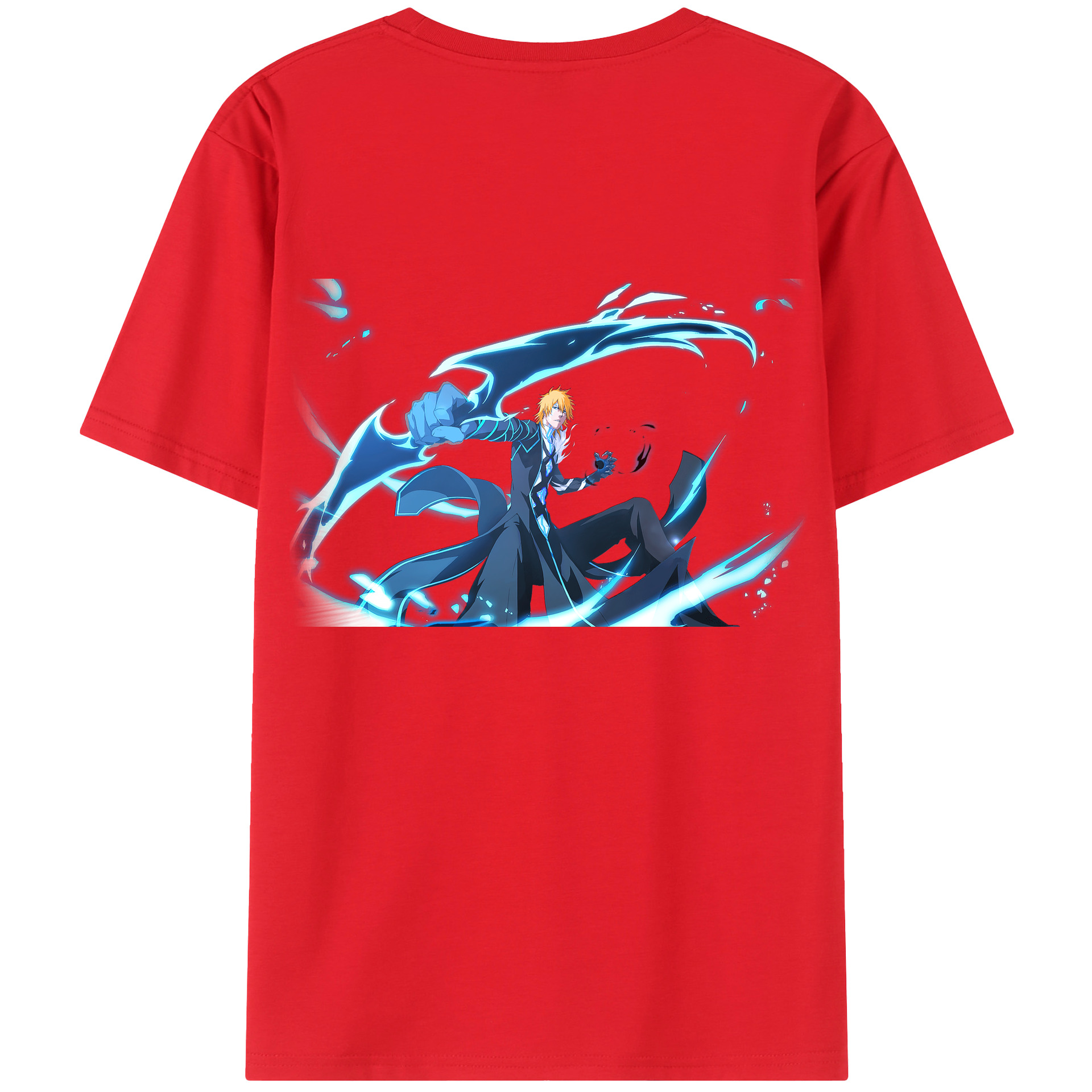 （画像用） ブリーチ 黒崎一護（くろさき いちご）BLEACH Kurosaki Ichigo レディース半袖Tシャツ(バックプリント)